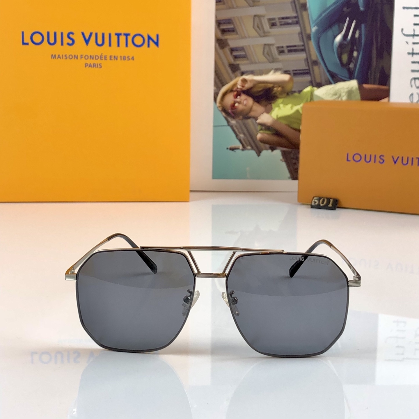 。。Louis vuitto*2026新款前卫旅游钓鱼开车偏光太阳眼镜男款夏季防紫外线墨镜