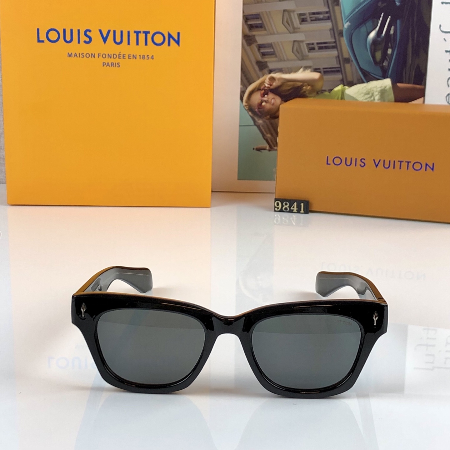 。。Louis vuitto*张婧仪同款墨镜女时尚高级感欧美风百搭猫眼框太阳眼镜伦敦时装周
