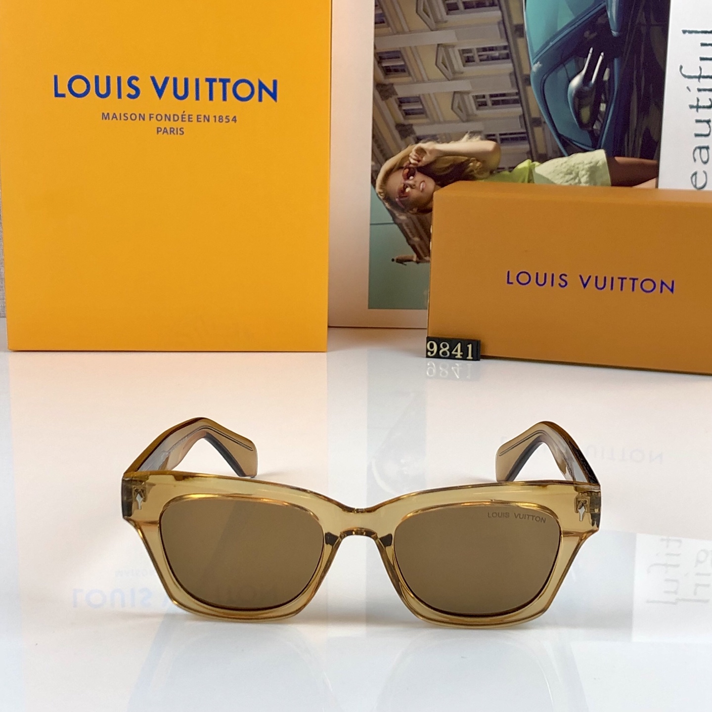 。。Louis vuitto*张婧仪同款墨镜女时尚高级感欧美风百搭猫眼框太阳眼镜伦敦时装周
