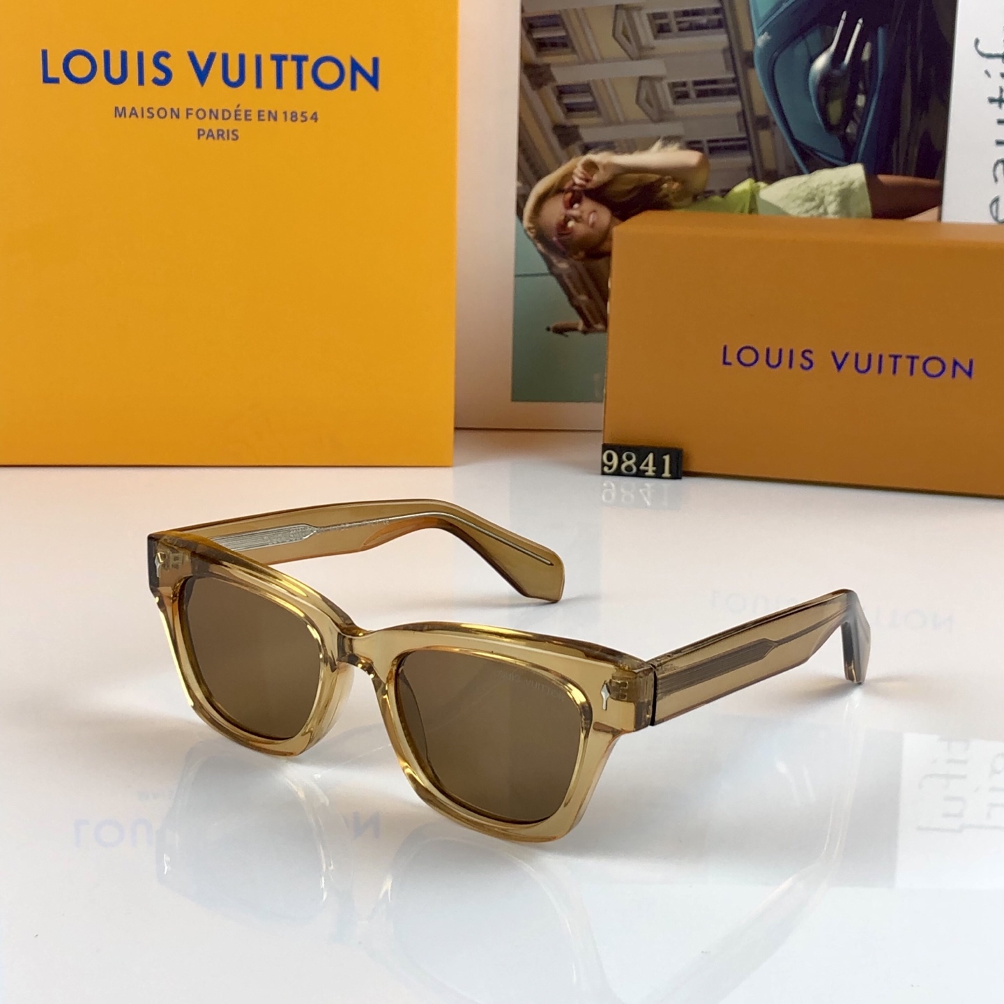 。。Louis vuitto*张婧仪同款墨镜女时尚高级感欧美风百搭猫眼框太阳眼镜伦敦时装周