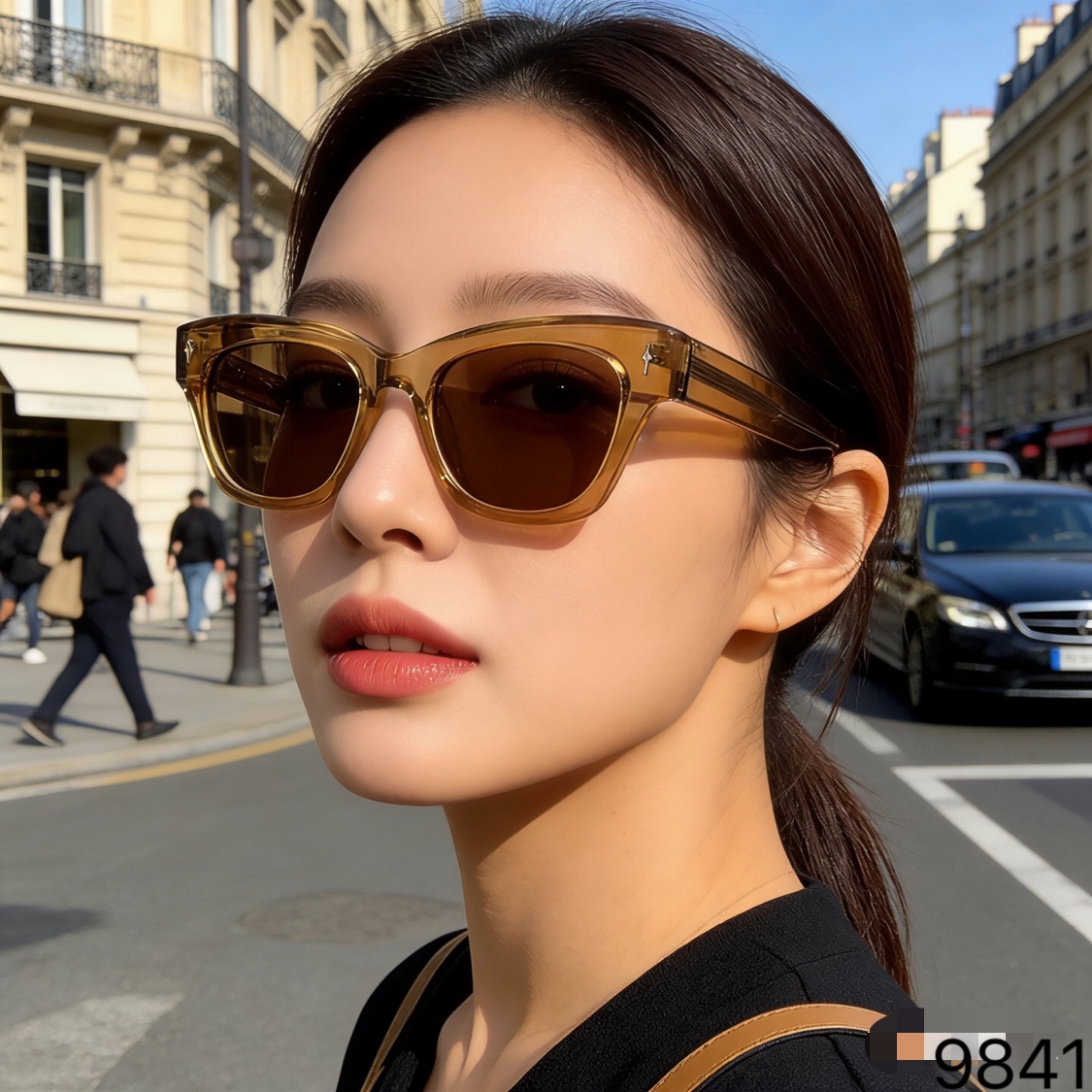 。。Louis vuitto*张婧仪同款墨镜女时尚高级感欧美风百搭猫眼框太阳眼镜伦敦时装周
