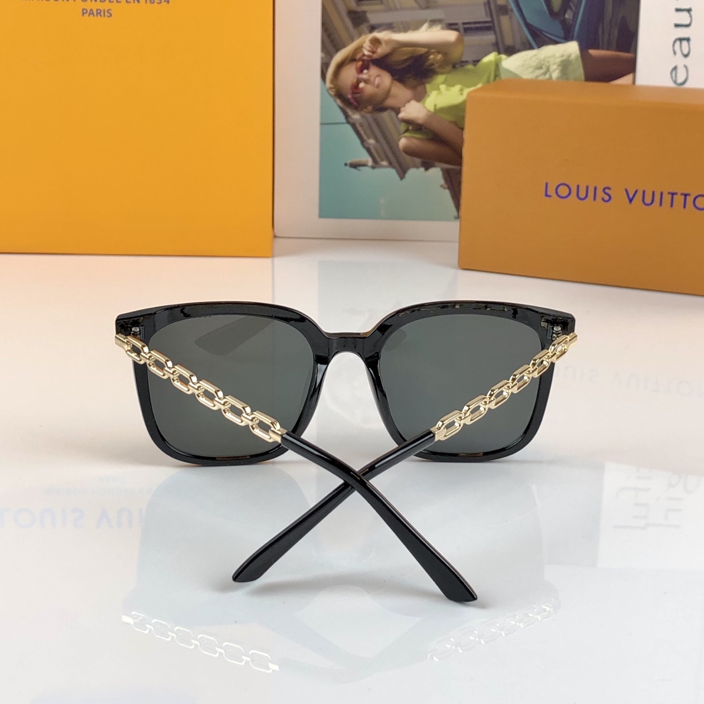 。。Louis vuitto*新款墨镜女高级感ins网红款防晒太阳镜大框圆脸显瘦眼镜