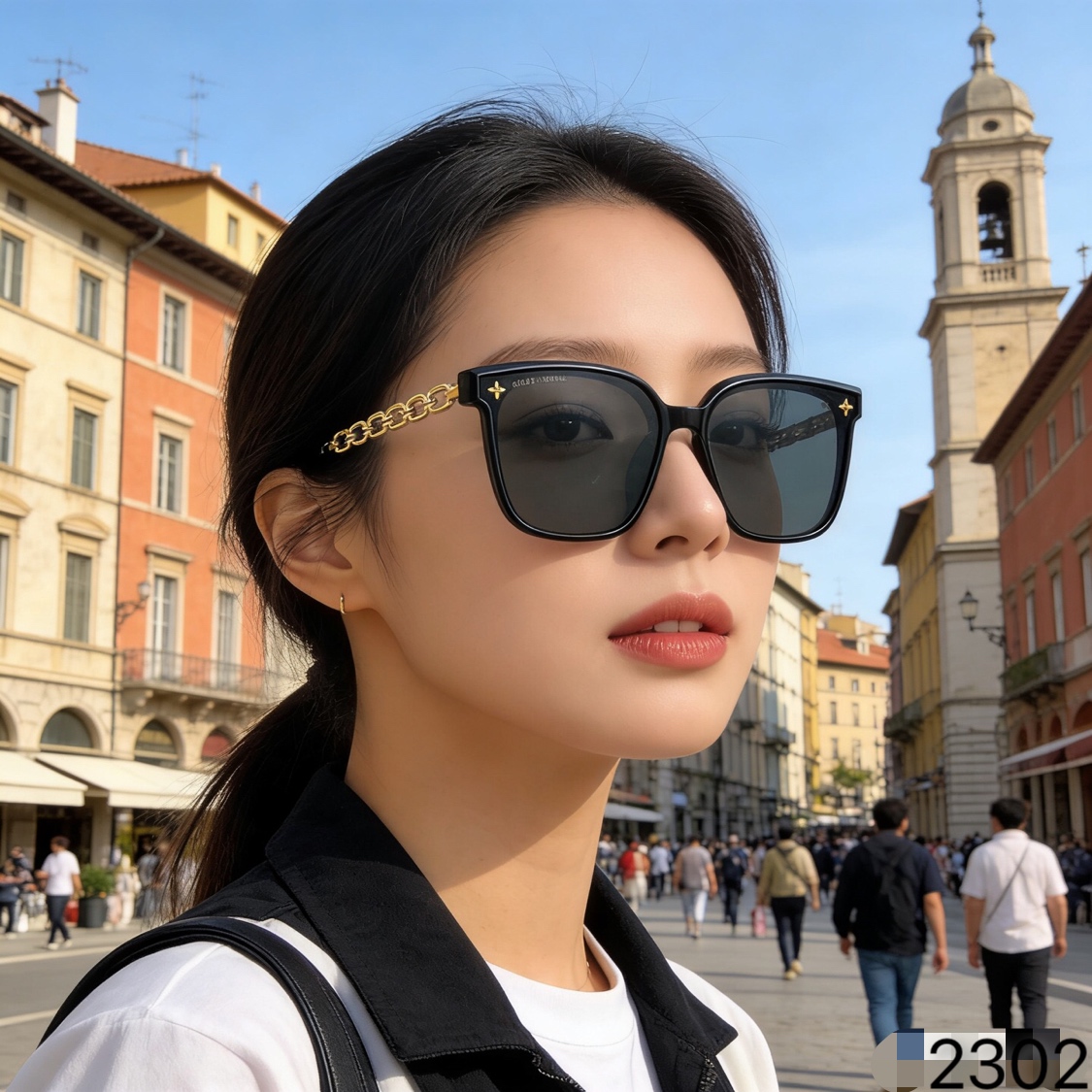 。。Louis vuitto*新款墨镜女高级感ins网红款防晒太阳镜大框圆脸显瘦眼镜