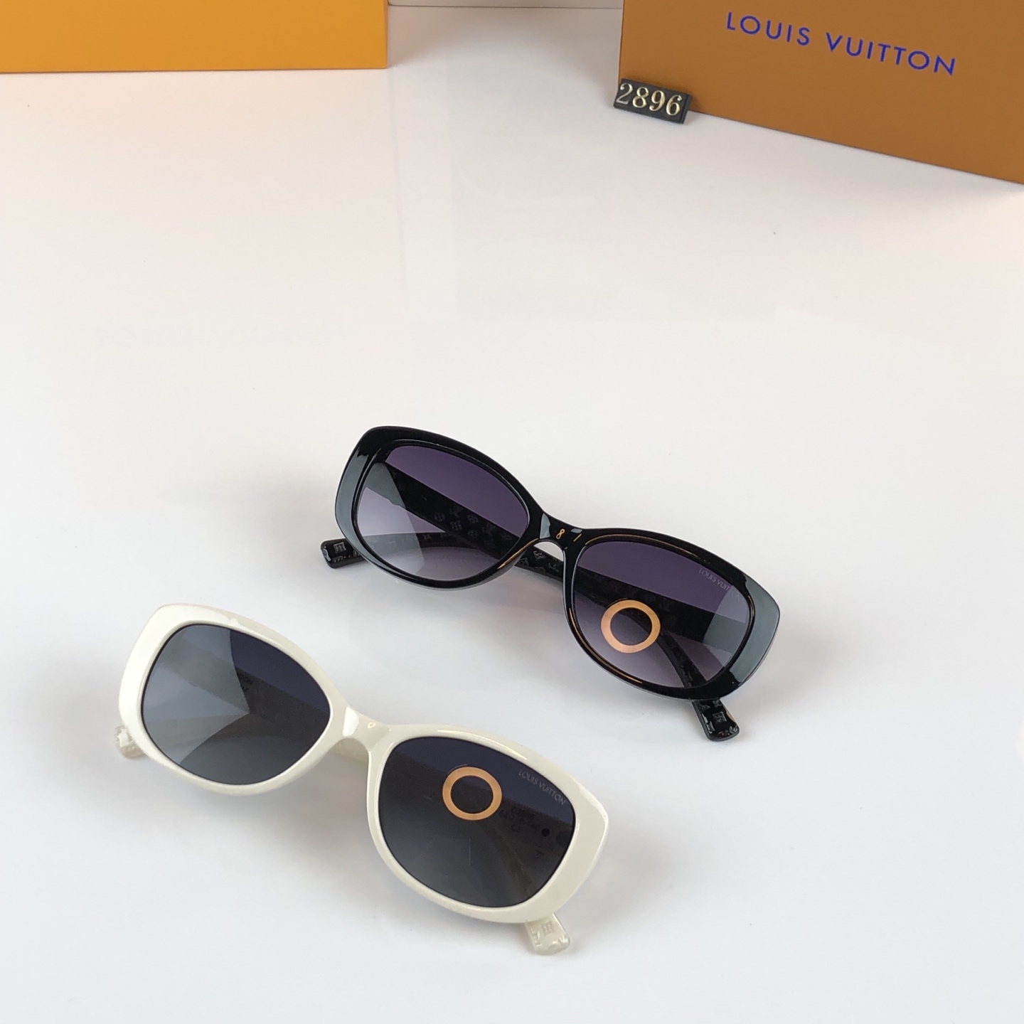 。。Louis vuitto*欧美复古时髦小框猫眼墨镜女潮高级感圆脸显瘦太阳眼镜