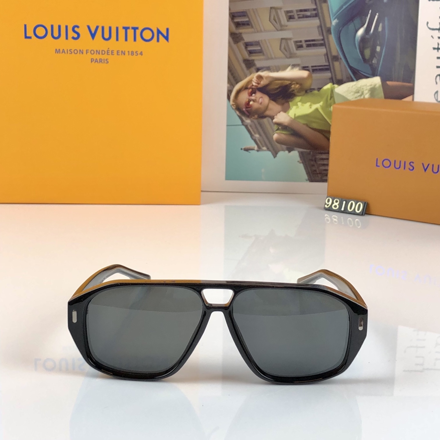 。。Louis vuitto*时尚欧美风ins同款蛤蟆太阳镜个性时尚墨镜潮