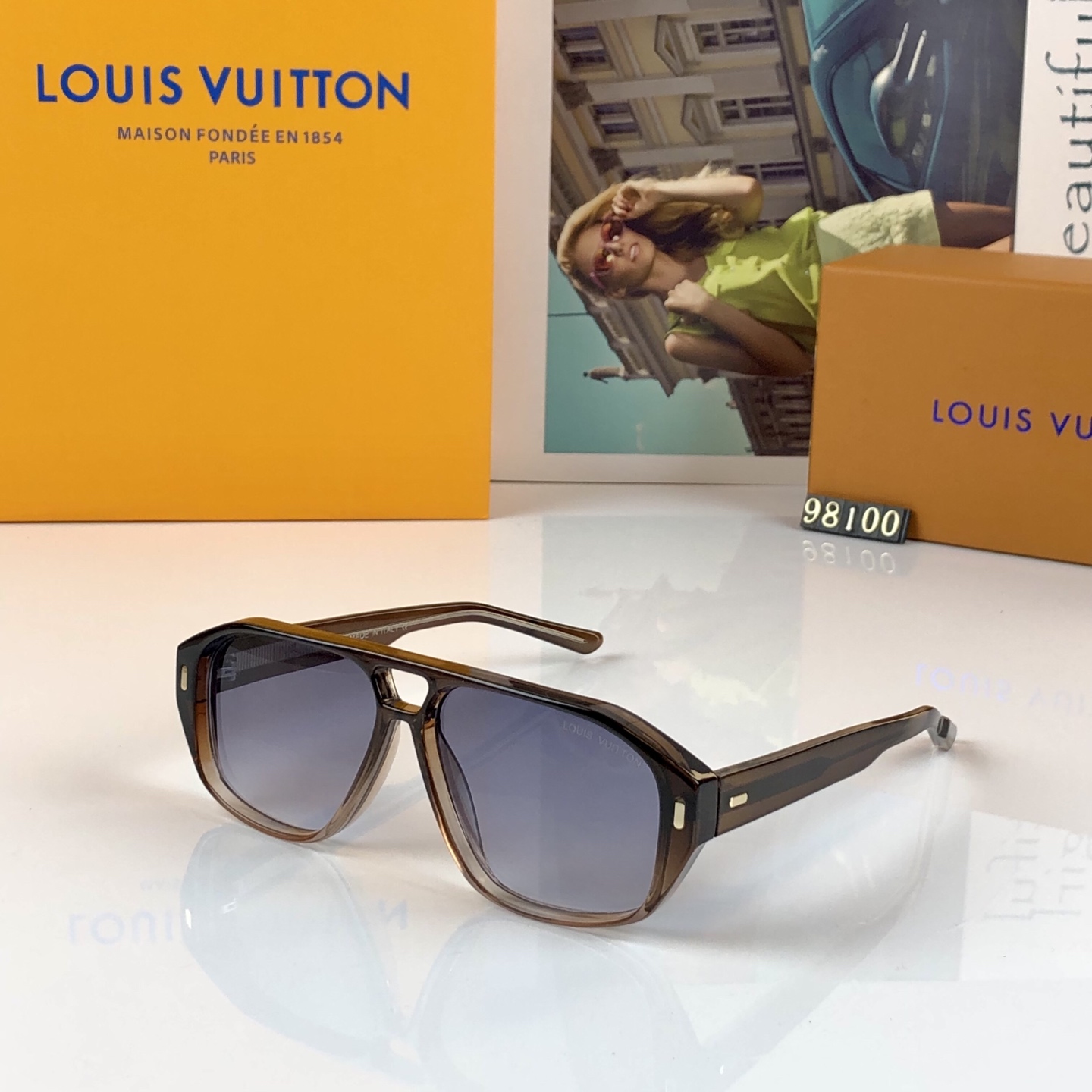 。。Louis vuitto*时尚欧美风ins同款蛤蟆太阳镜个性时尚墨镜潮