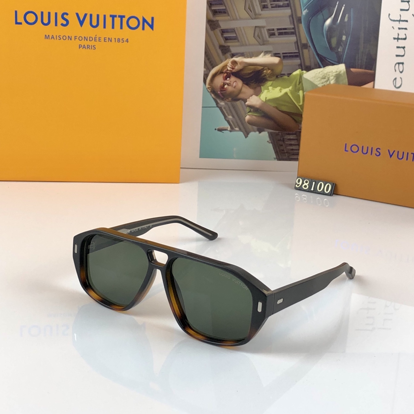。。Louis vuitto*时尚欧美风ins同款蛤蟆太阳镜个性时尚墨镜潮
