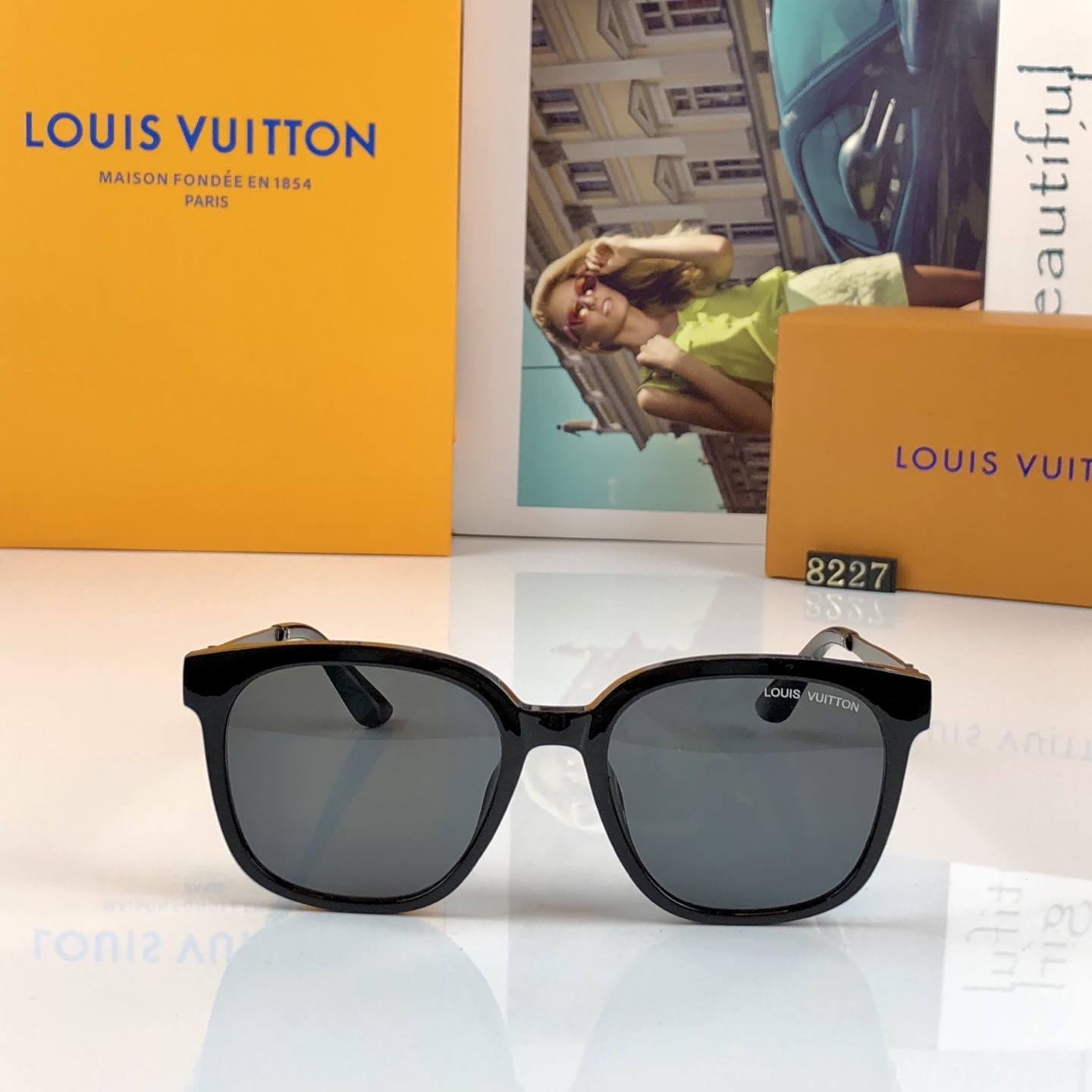 。。Louis vuitto*休闲墨镜磨砂质感时尚潮流百搭黑框防晒遮阳高级感太阳眼镜