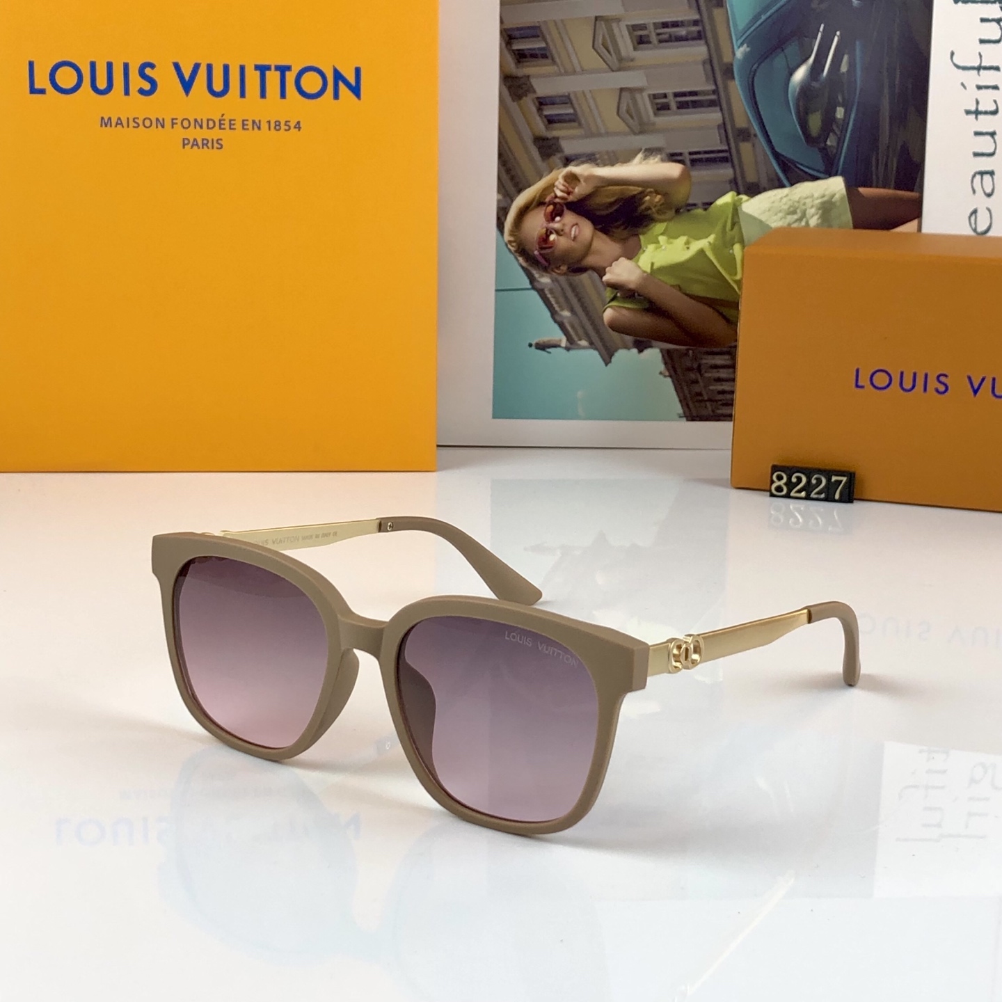 。。Louis vuitto*休闲墨镜磨砂质感时尚潮流百搭黑框防晒遮阳高级感太阳眼镜