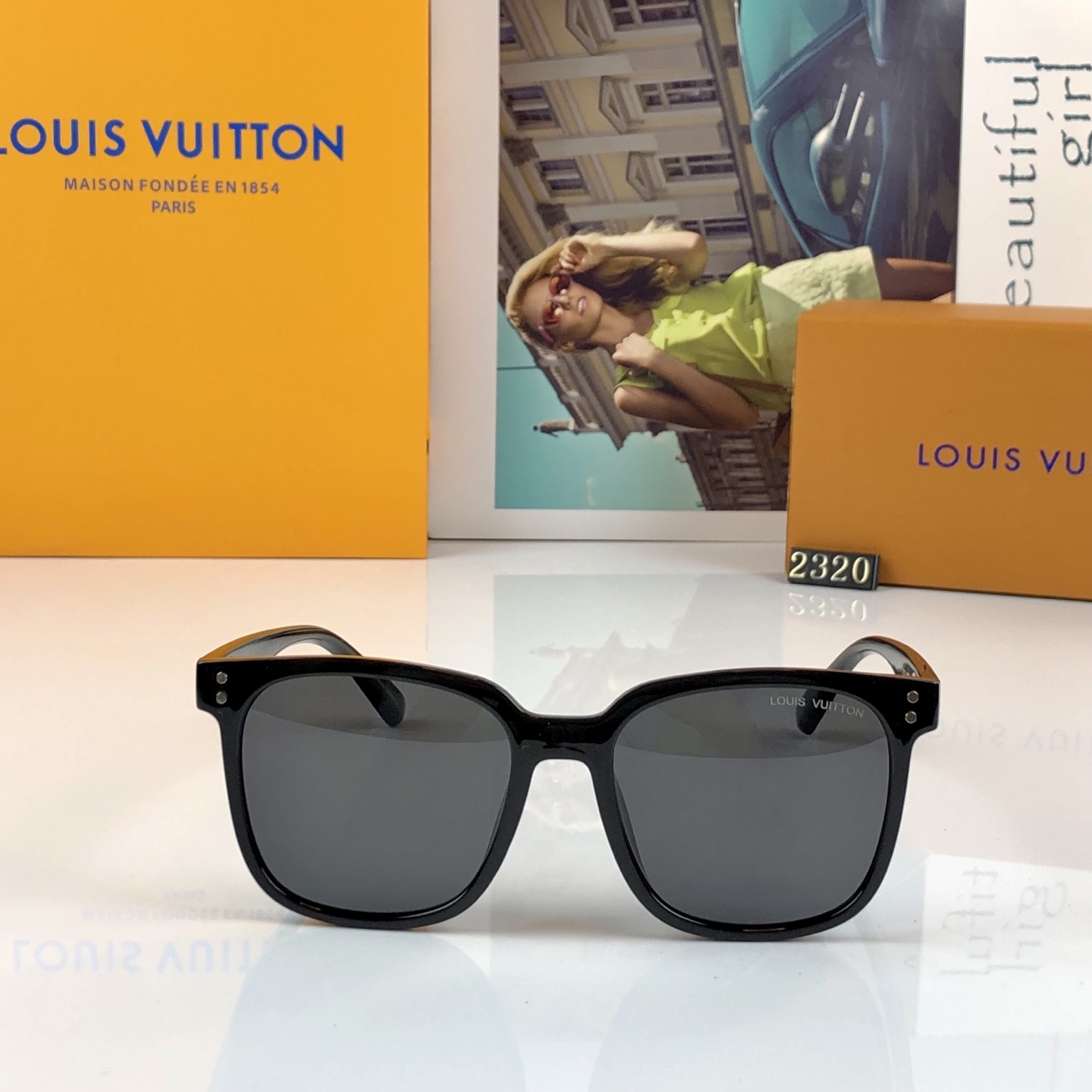 。。Louis vuitto*韩版大框防晒墨镜开车偏光眼镜出游度假男女情侣防紫外线太阳镜潮