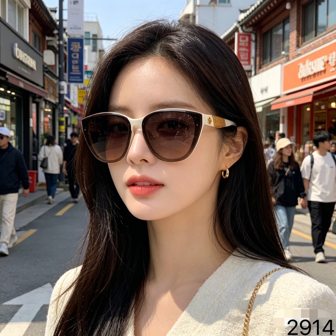 NO:767699,Gucc* retro cat-eye sunglasses black frame anti-UV sunglasses women's high-end sense of face small high-end sense of sun protection glasses sunglasses sunglasses, glasses, gucci19860909Gucc*复古猫眼太阳眼镜黑框防紫外线墨镜女高级感显脸小高级感遮阳防晒眼镜墨镜太阳镜,眼镜,gucci,glasses