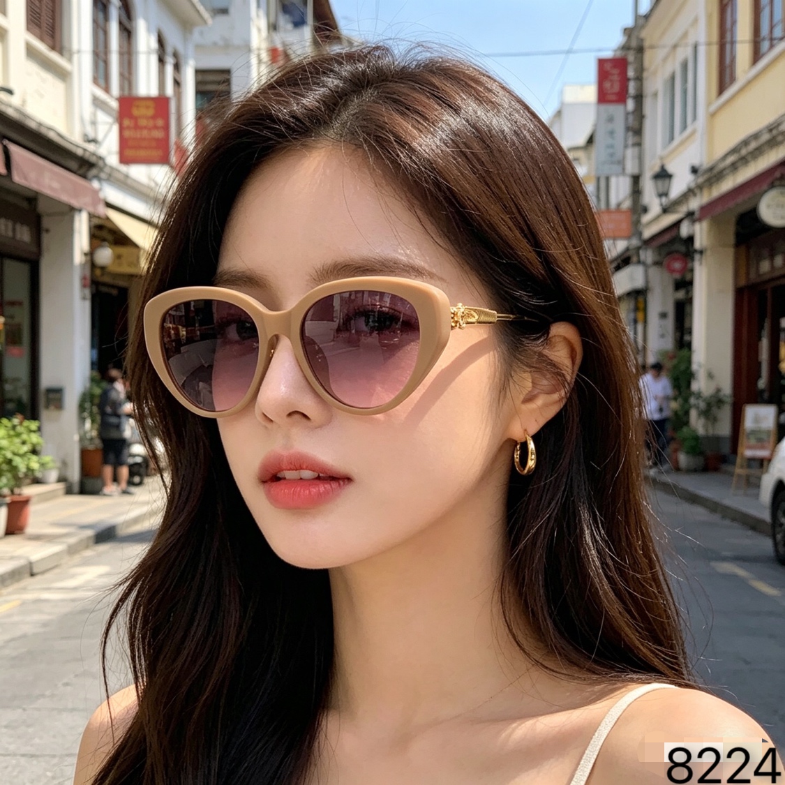 NO:767797,Chrome Hearts New Cat Eye Triangular Sunglasses Women's High-end Internet Celebrity Street Photography Anti-UV Sunglasses Big Face Slim Glasses Sunglasses, Glasses, Chrome Hearts19860909克罗心新款猫眼三角形墨镜女士高级感网红街拍防紫外线太阳眼镜大脸显瘦眼镜墨镜太阳镜,眼镜,chrome hearts,glasses