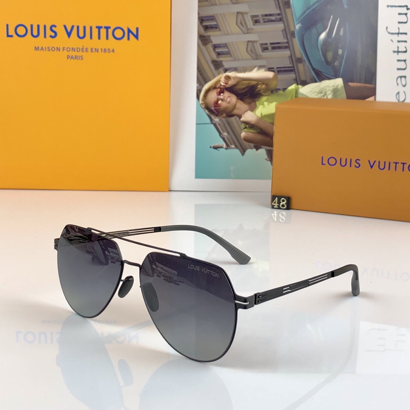 。。Louis vuitto*高级感偏光太阳镜男士墨镜开车专用钓鱼司机驾驶飞行员防紫外线