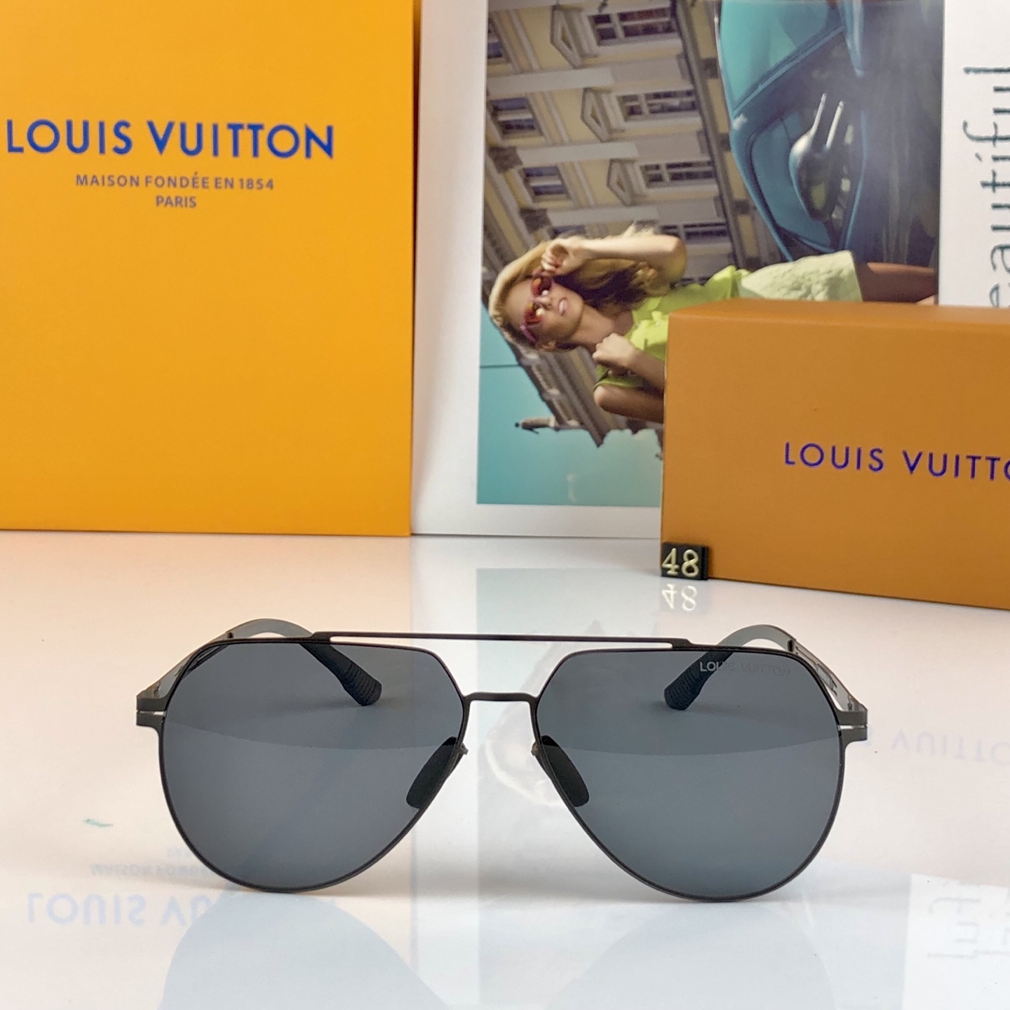 。。Louis vuitto*高级感偏光太阳镜男士墨镜开车专用钓鱼司机驾驶飞行员防紫外线