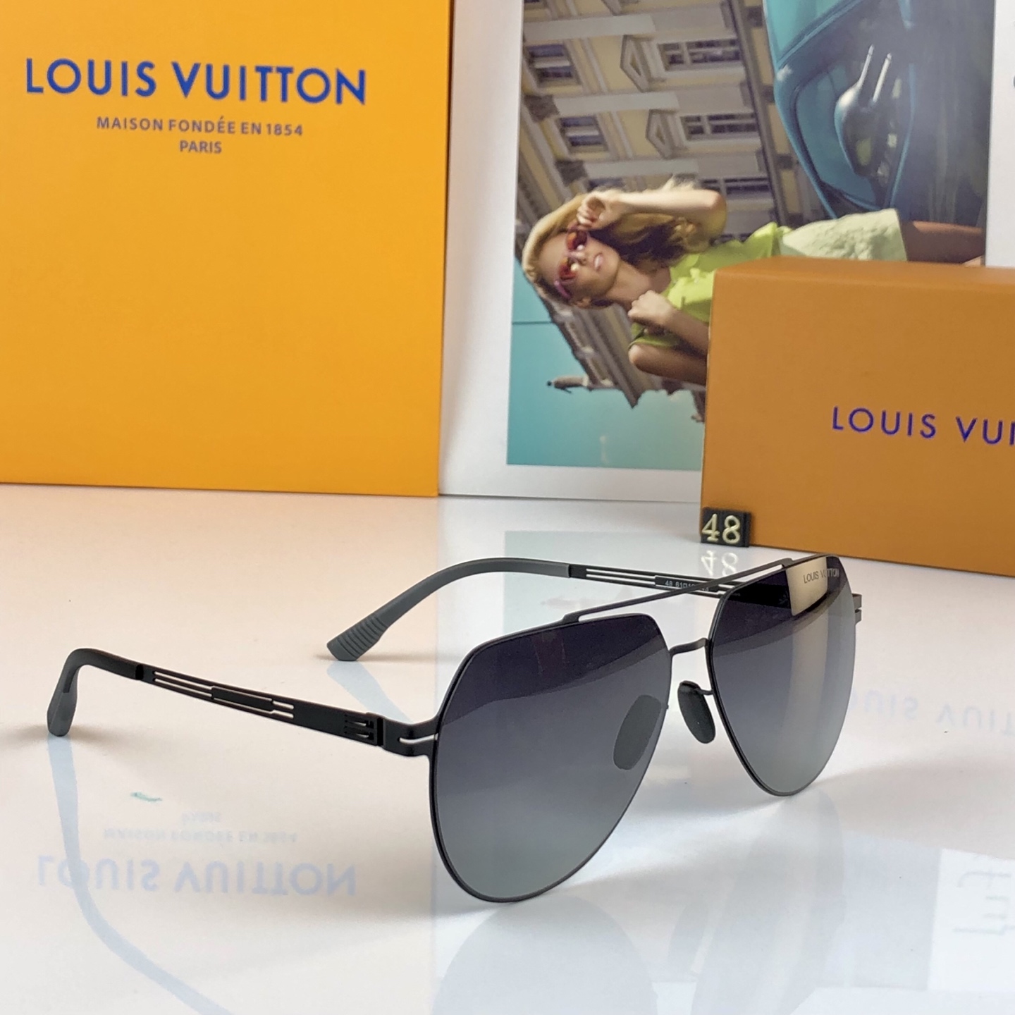 。。Louis vuitto*高级感偏光太阳镜男士墨镜开车专用钓鱼司机驾驶飞行员防紫外线