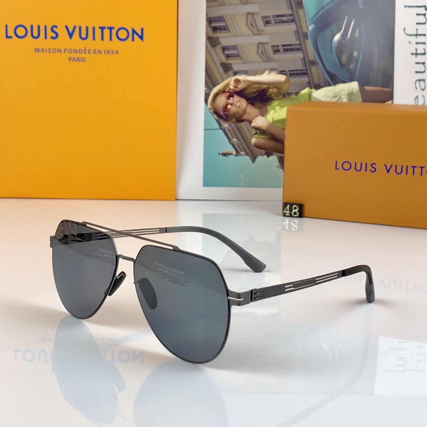 。。Louis vuitto*高级感偏光太阳镜男士墨镜开车专用钓鱼司机驾驶飞行员防紫外线