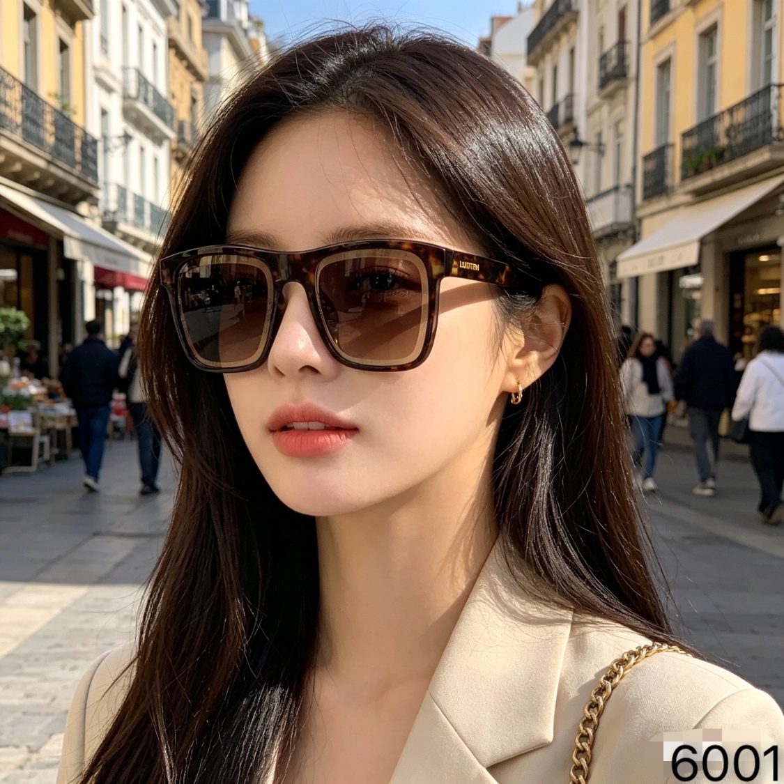 。。Louis vuitto*时尚方形太阳镜度假聚会潮流百搭男女眼镜防晒墨镜