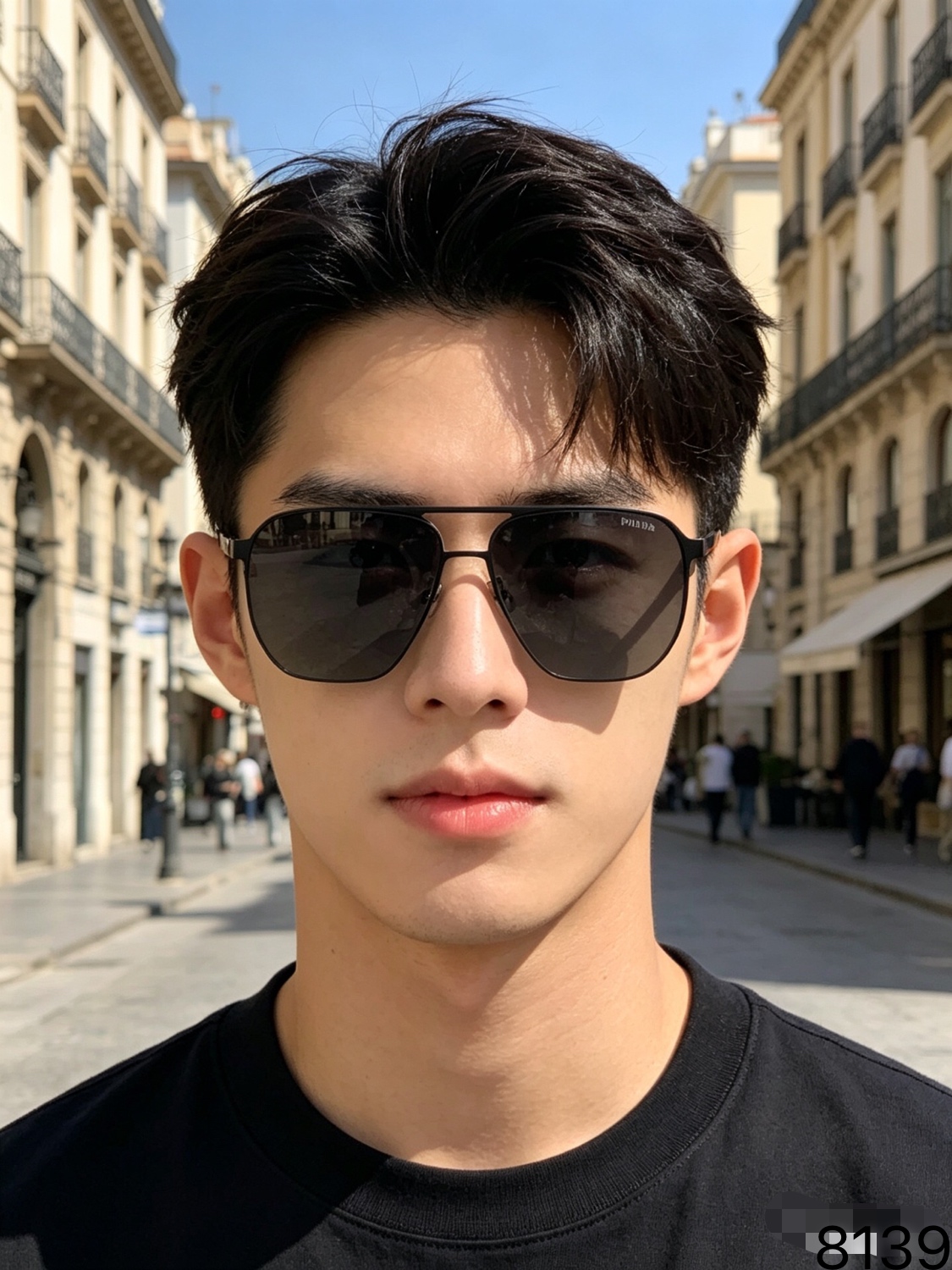 NO:767884,Prad* fashionable and trendy new large frame handsome nylon polarized double beam pilot cool outdoor driving sunglasses glasses sunglasses sunglasses, glasses, prada19860909Prad*时髦潮流新款大框痞帅尼龙偏光双梁飞行员酷飒户外开车遮阳太阳镜眼镜墨镜太阳镜,眼镜,prada,glasses