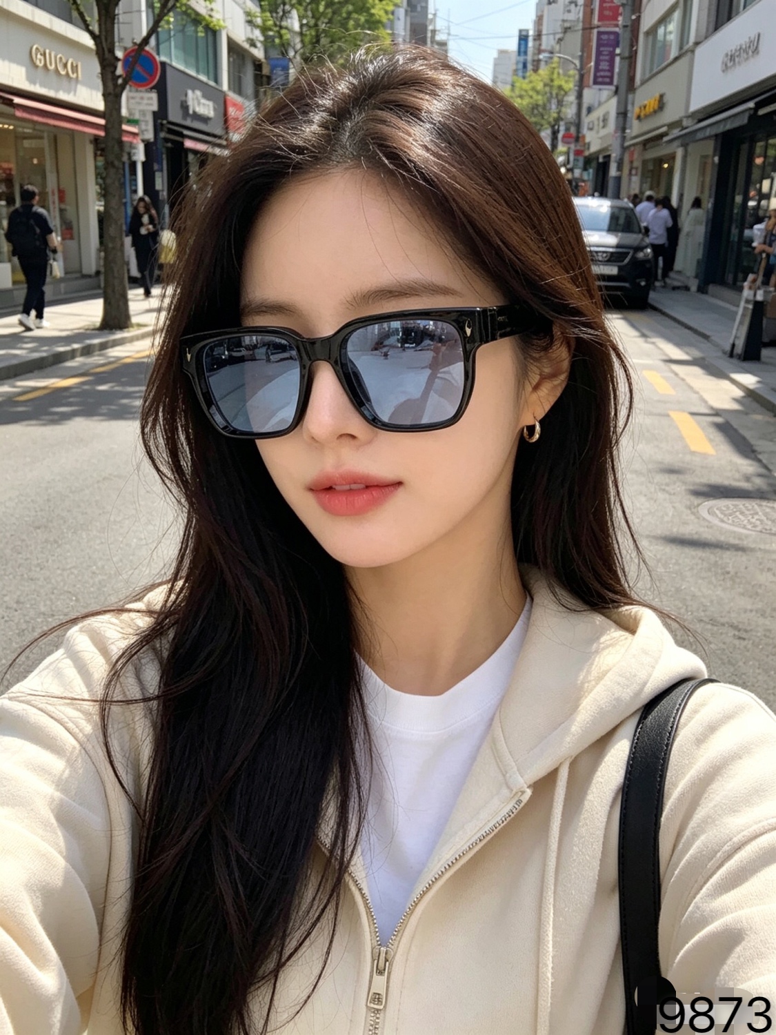 NO:767923,Gucc* unique blue square thick frame sunglasses UV400 anti-UV retro simple can be matched with myopia sunglasses glasses sunglasses sunglasses, glasses, gucci19860909Gucc*独特蓝色方形粗框墨镜UV400防紫外线复古简约可配近视太阳眼镜眼镜墨镜太阳镜,眼镜,gucci,glasses