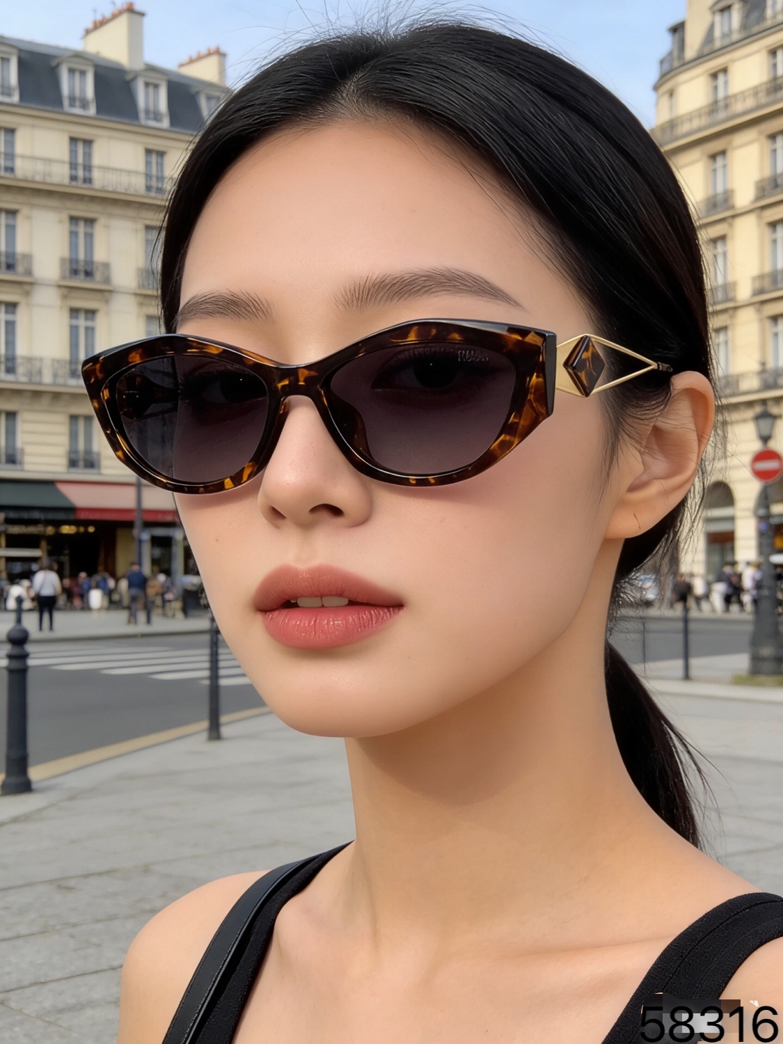 。。Prad*欧美个性镂空金属太阳眼镜潮男女网红时尚多边形复古遮阳墨镜