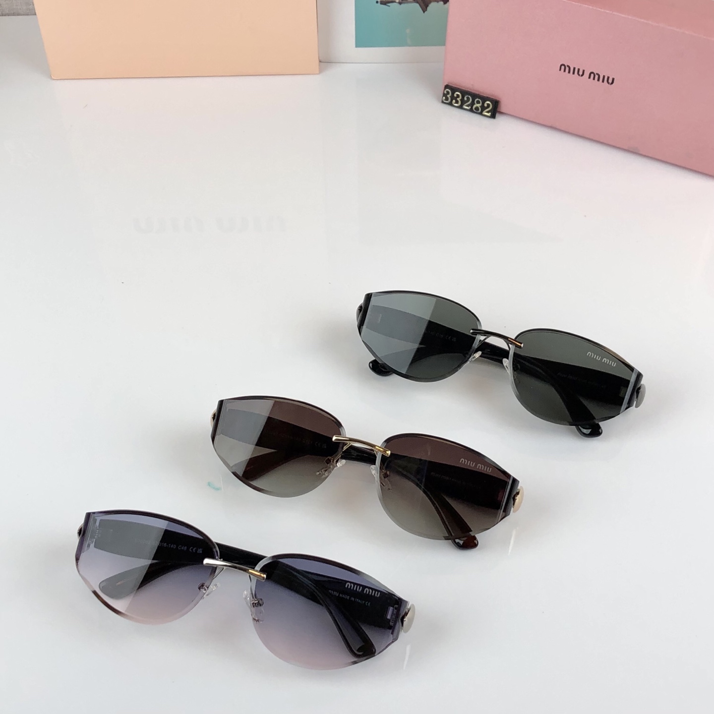。。miumi*高颜值2026猫眼太阳镜女防紫外线显脸小墨镜曲面镜片高级感精致潮