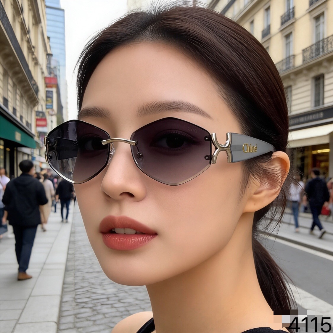 。。Chlo*复古猫眼老钱风墨镜女款摩登港风太阳眼镜2026新款防晒防紫外线潮