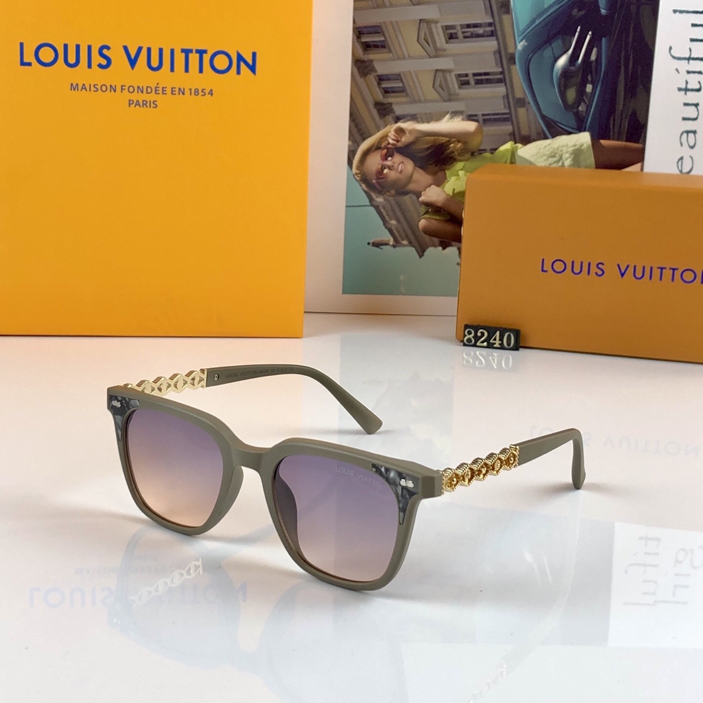。。Louis vuitto*户外出行显脸小太阳镜时尚太阳眼镜墨镜遮阳镜显脸瘦开车墨镜