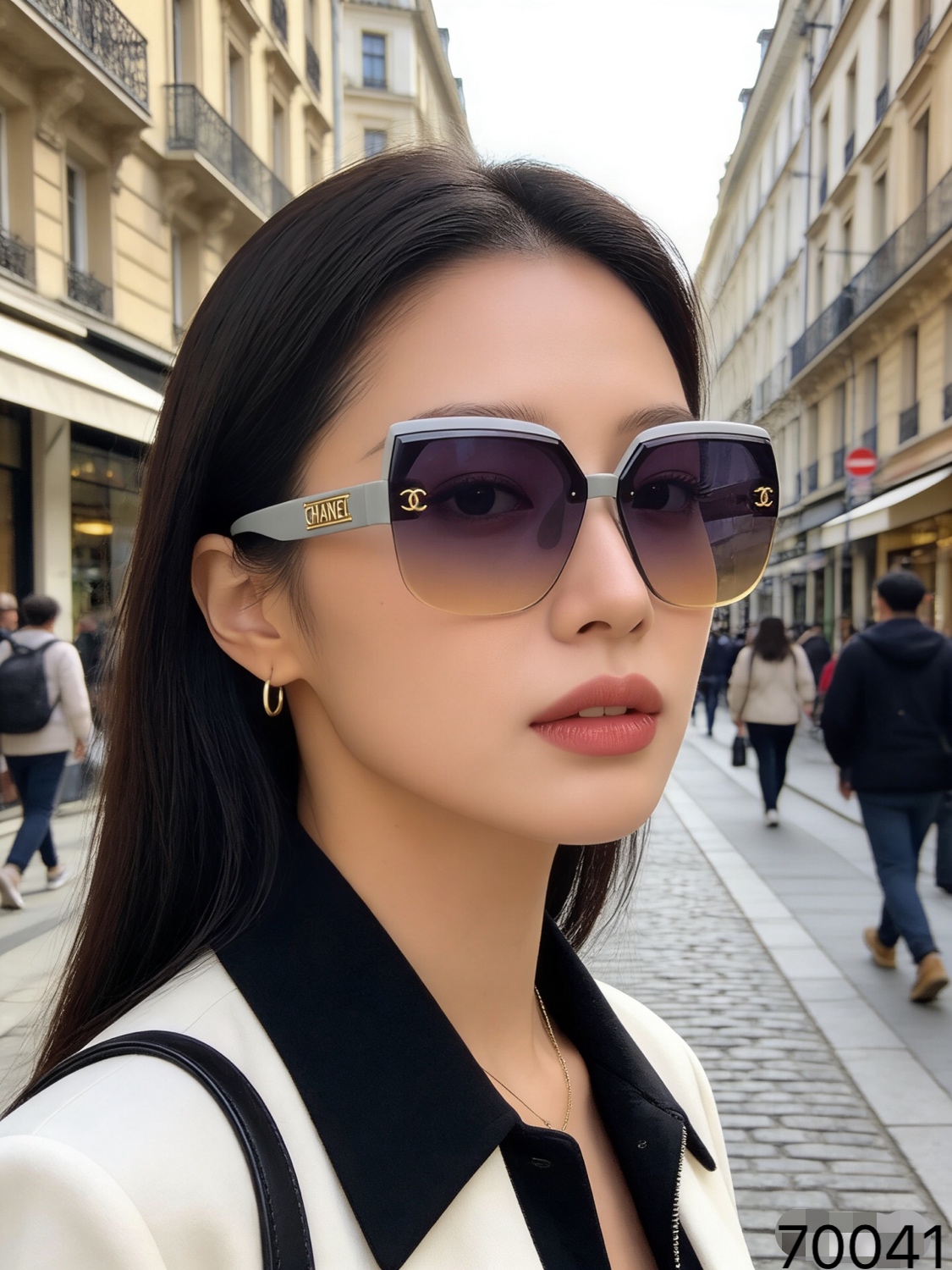 。。Chane*2026新款欧美个性女士墨镜夏季防晒眼镜防紫外线太阳眼镜开车女潮