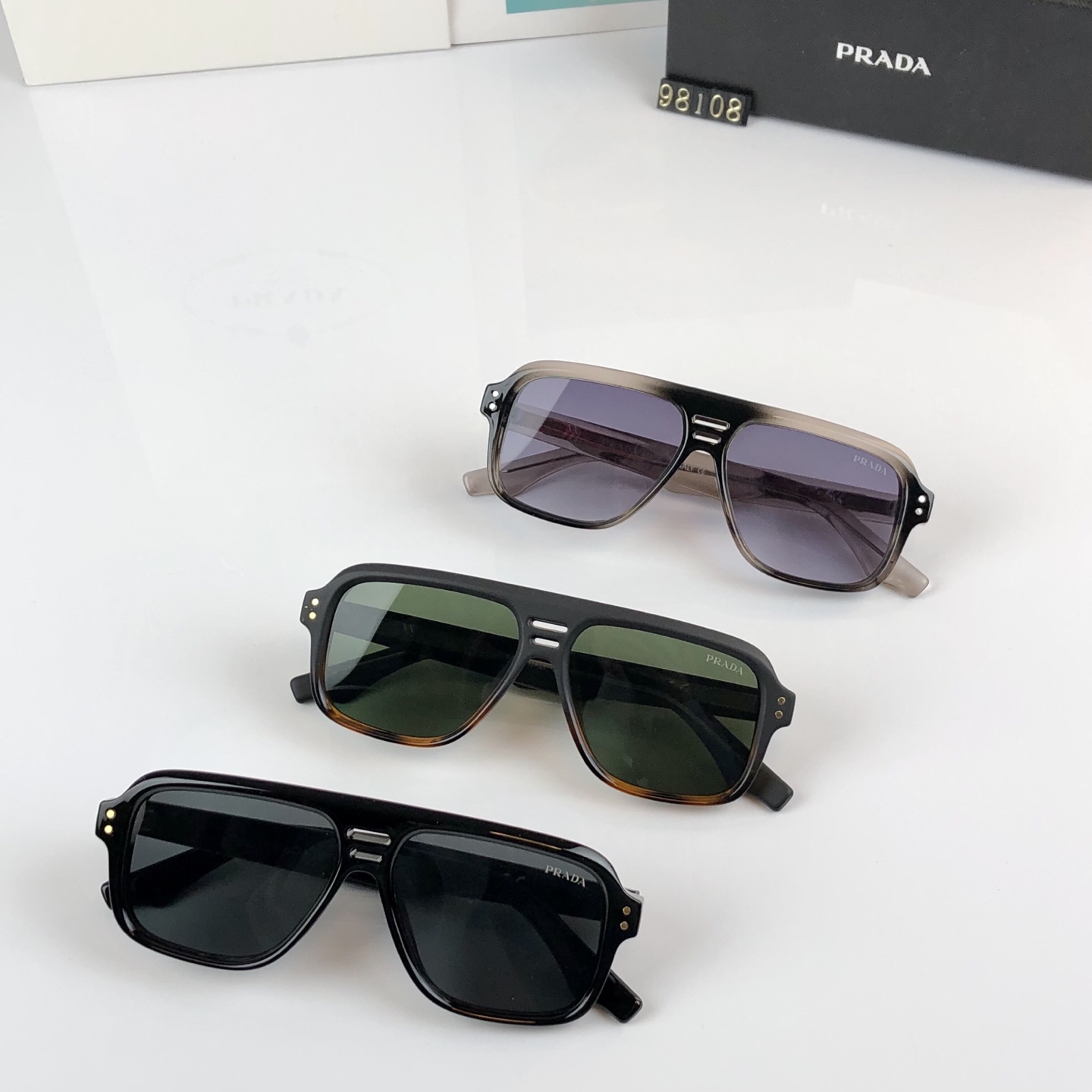 。。Prad*新款男女同款高品质墨镜欧美潮流时尚太阳眼镜开车防紫外线
