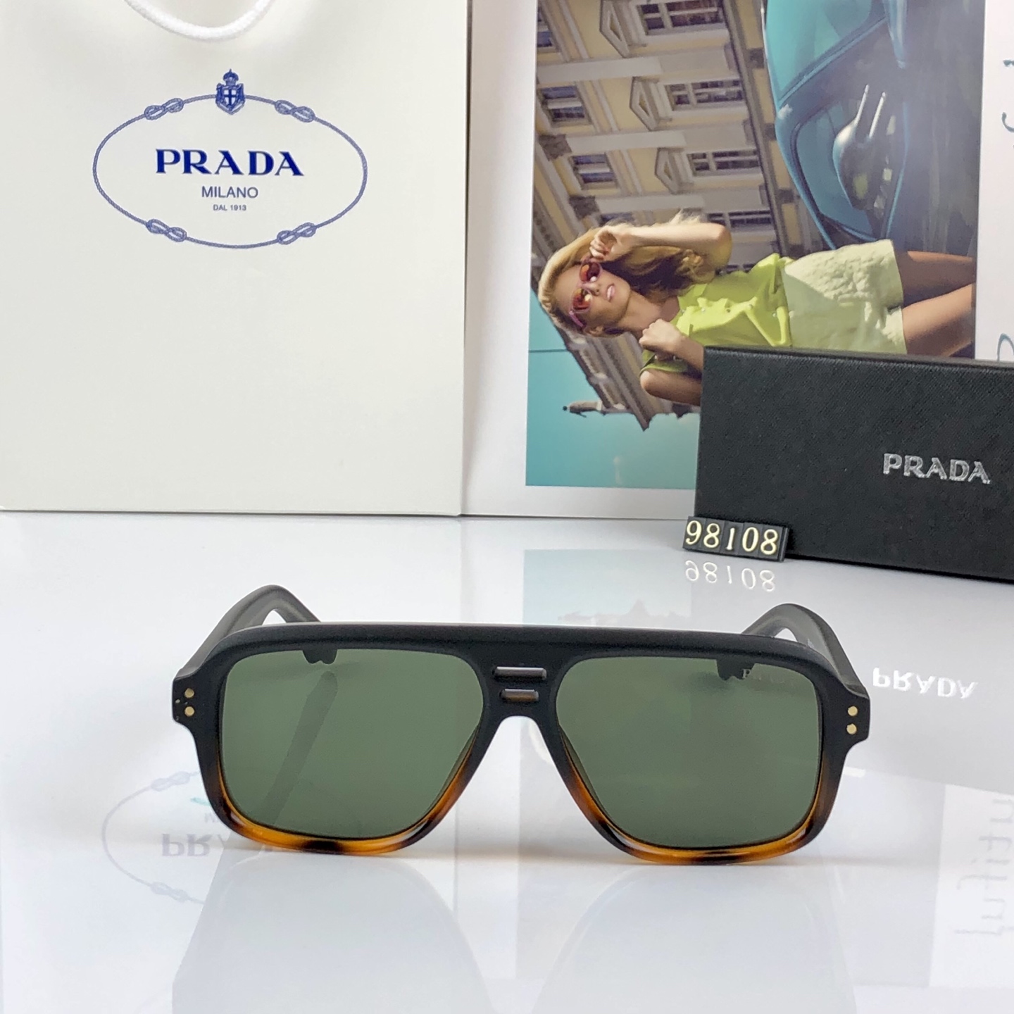 。。Prad*新款男女同款高品质墨镜欧美潮流时尚太阳眼镜开车防紫外线