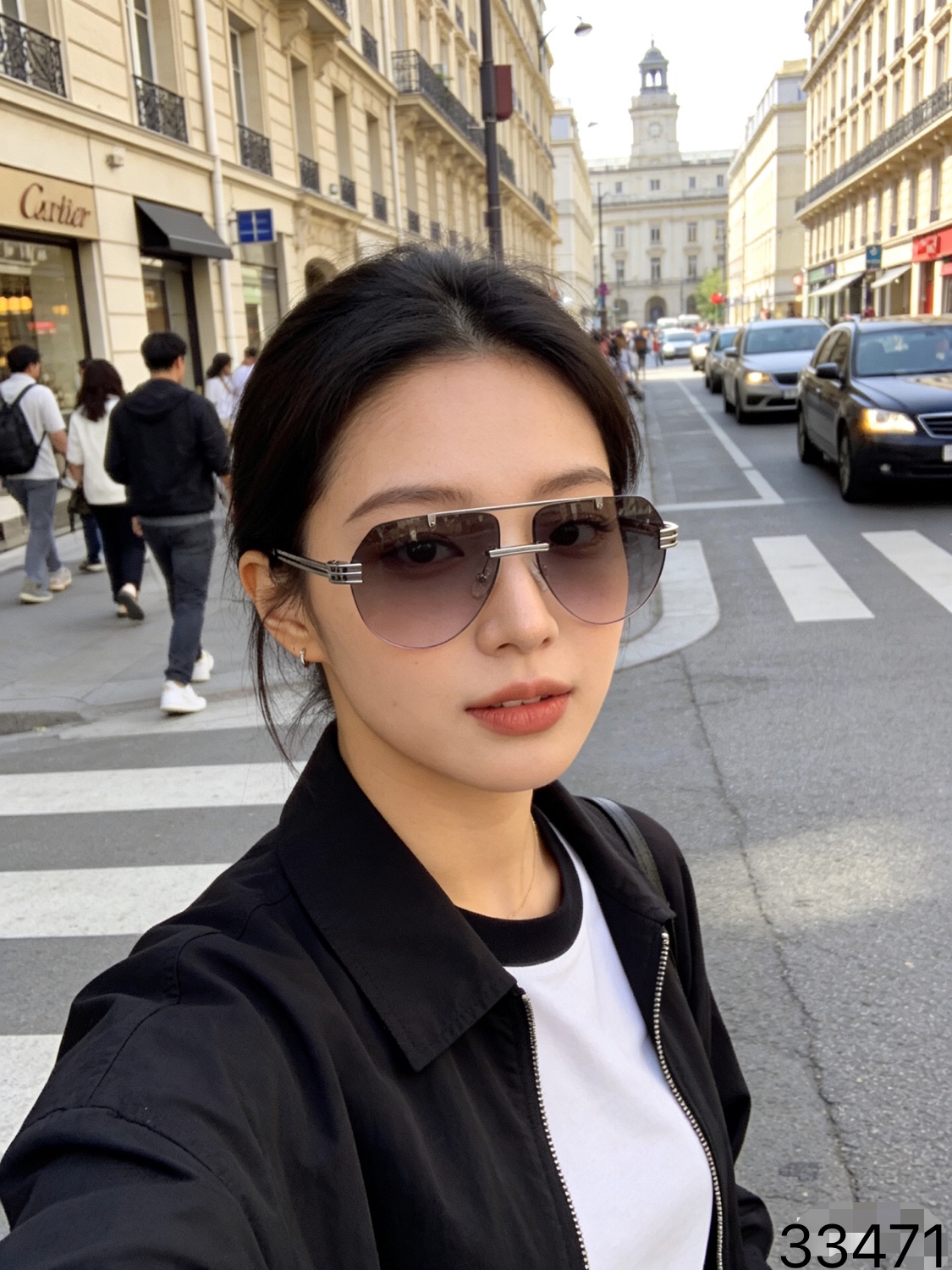 。。Cartie*2026新款个性双梁飞行员太阳镜 欧美ins风时尚网红百搭无框蛤蟆镜