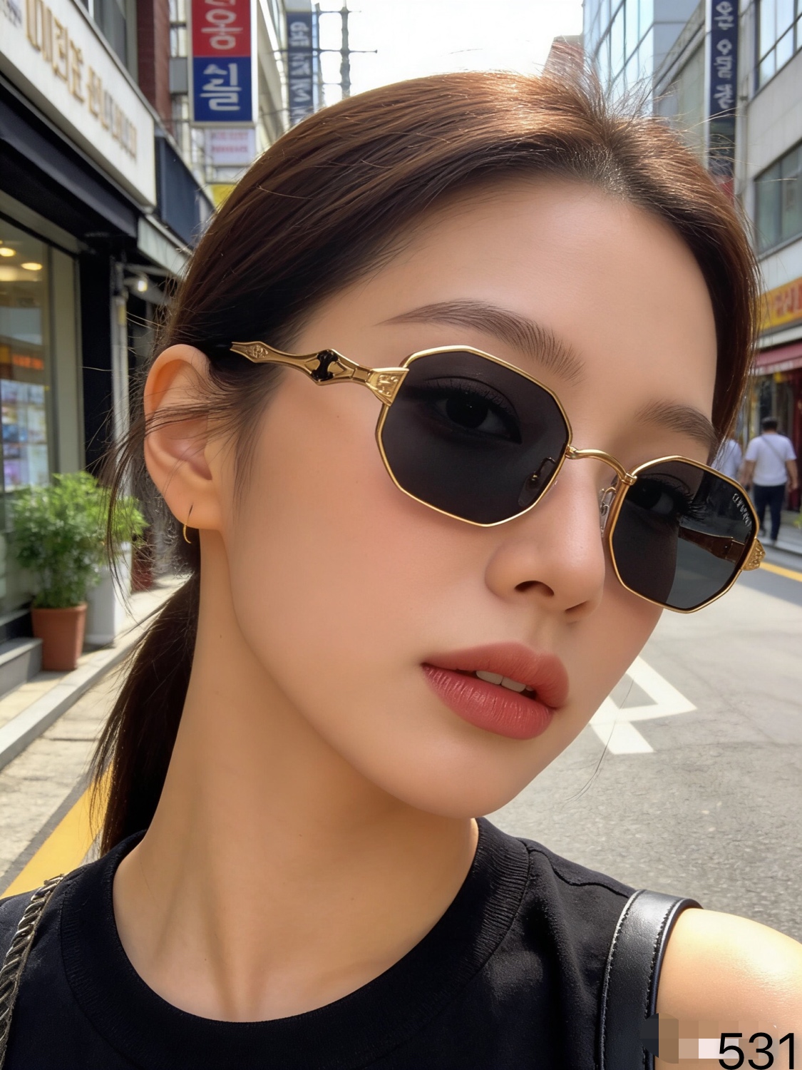 。。Celin*2026新款网红太阳镜女复古欧美圆脸墨镜男ins街拍潮流眼镜