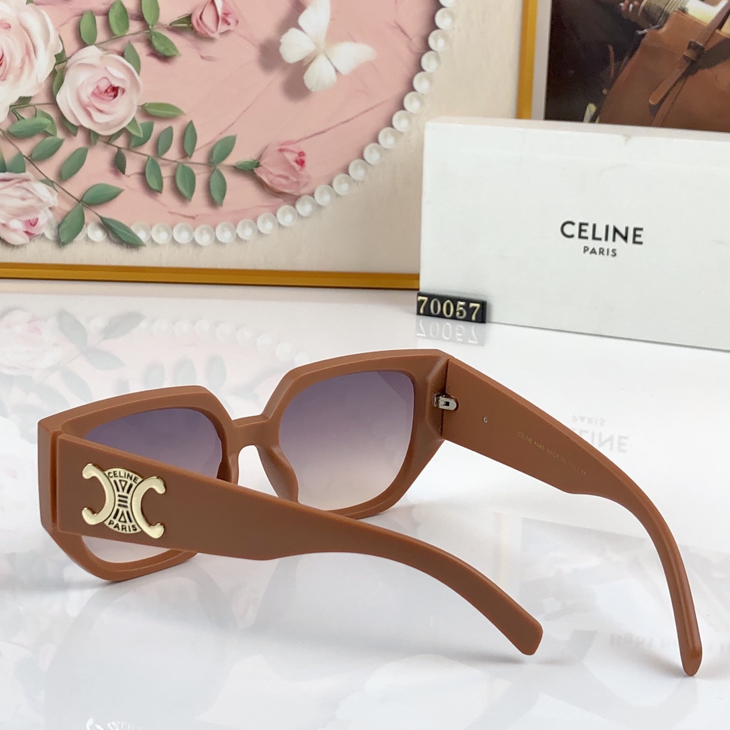 。。Celin*欧美网红方形闺蜜墨镜女款圆脸大框高级感遮阳防紫外线太阳镜