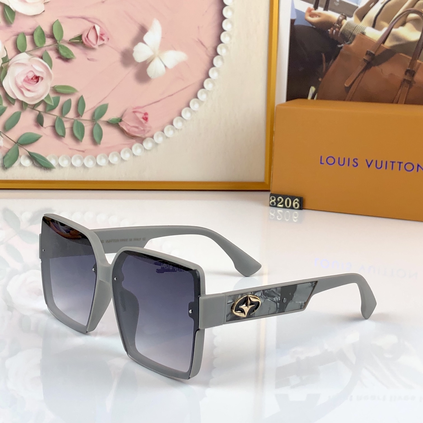 。。Louis vuitto*大方框女士防紫外线墨镜女感时尚遮阳太阳眼镜户外旅游太阳镜