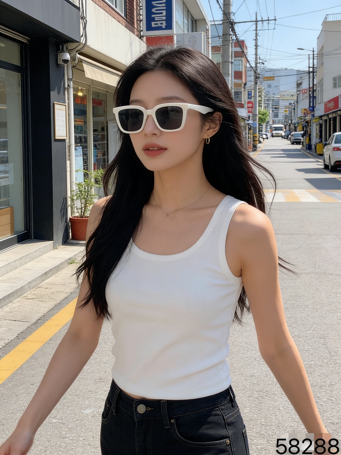 。。Gucc*韩版潮人眼镜墨镜ins风网红款街拍防紫外线太阳镜男女潮