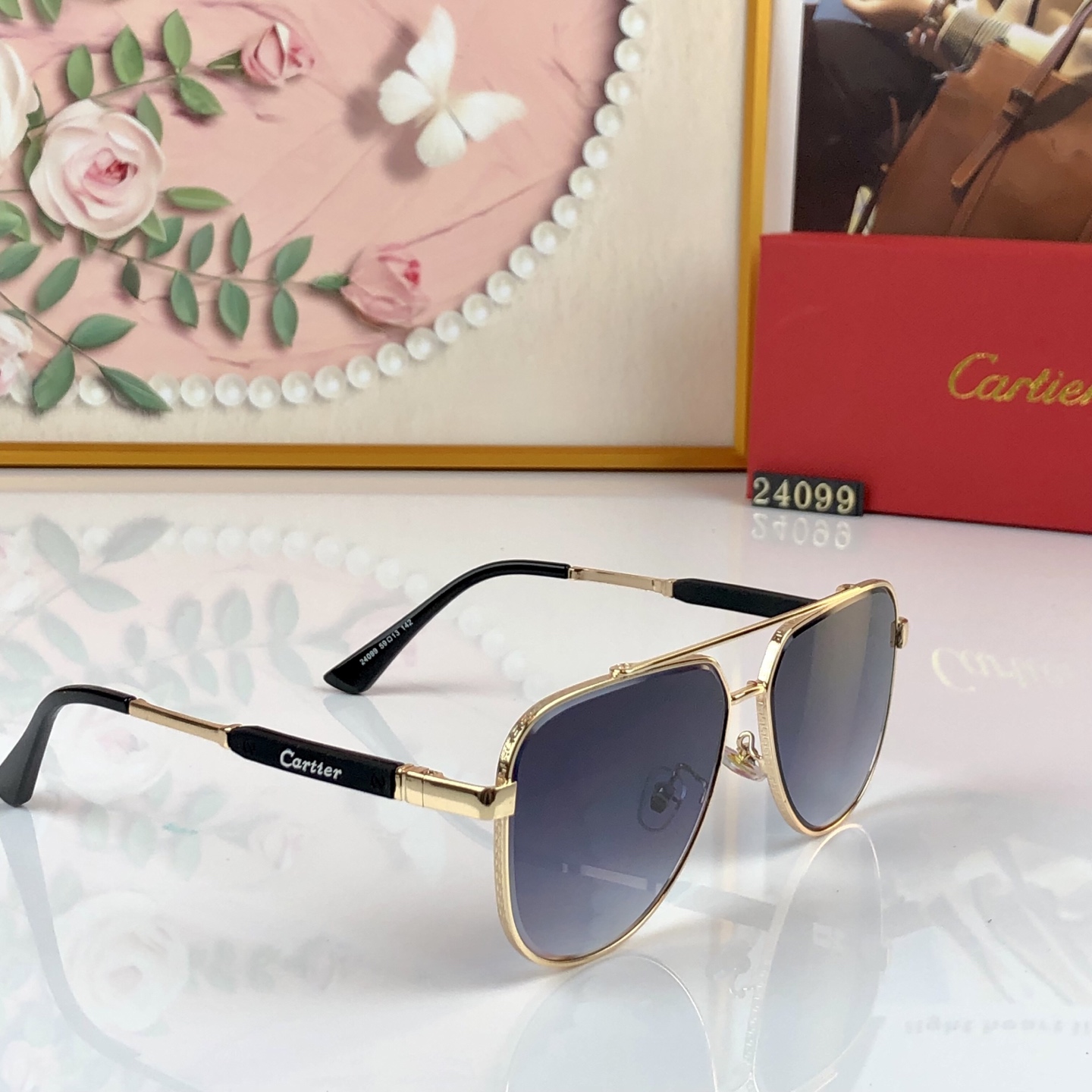 。。Cartie*男女通用金属太阳镜时尚飞行员款式墨镜防紫外线