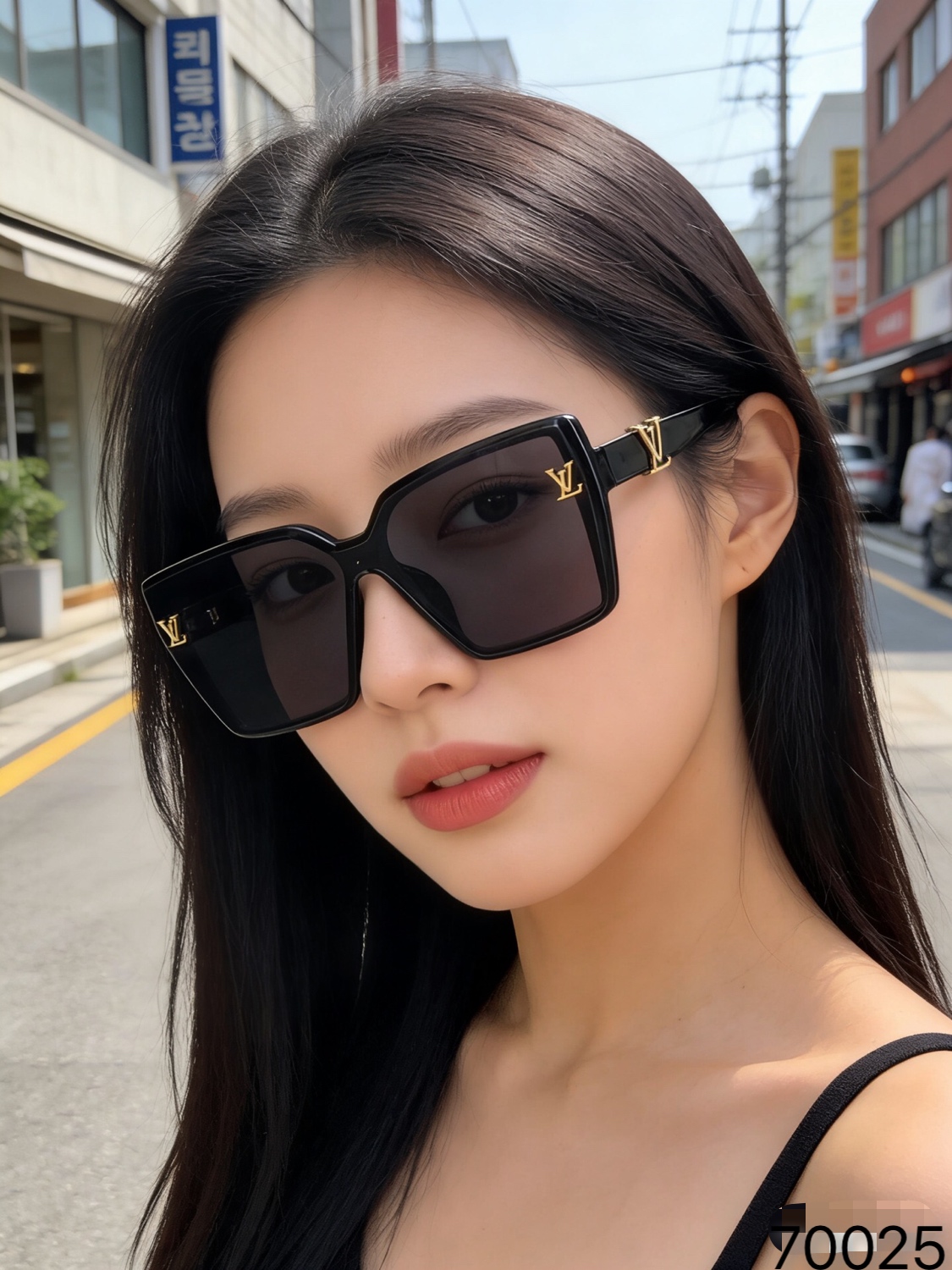 。。Louis vuitton*韩版高级感气质大框方形名媛墨镜女款潮2026新款大圆脸遮阳太阳镜