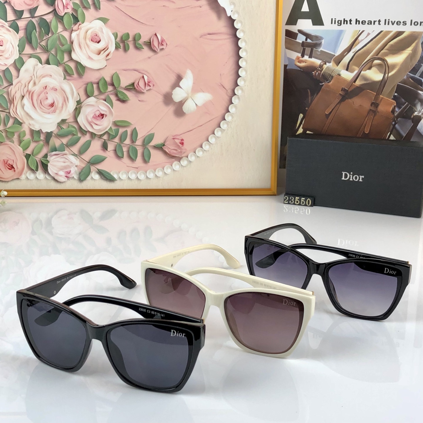 。。Dio*2026新款墨镜女感显脸小时尚复古猫眼太阳镜户外防晒防紫外线