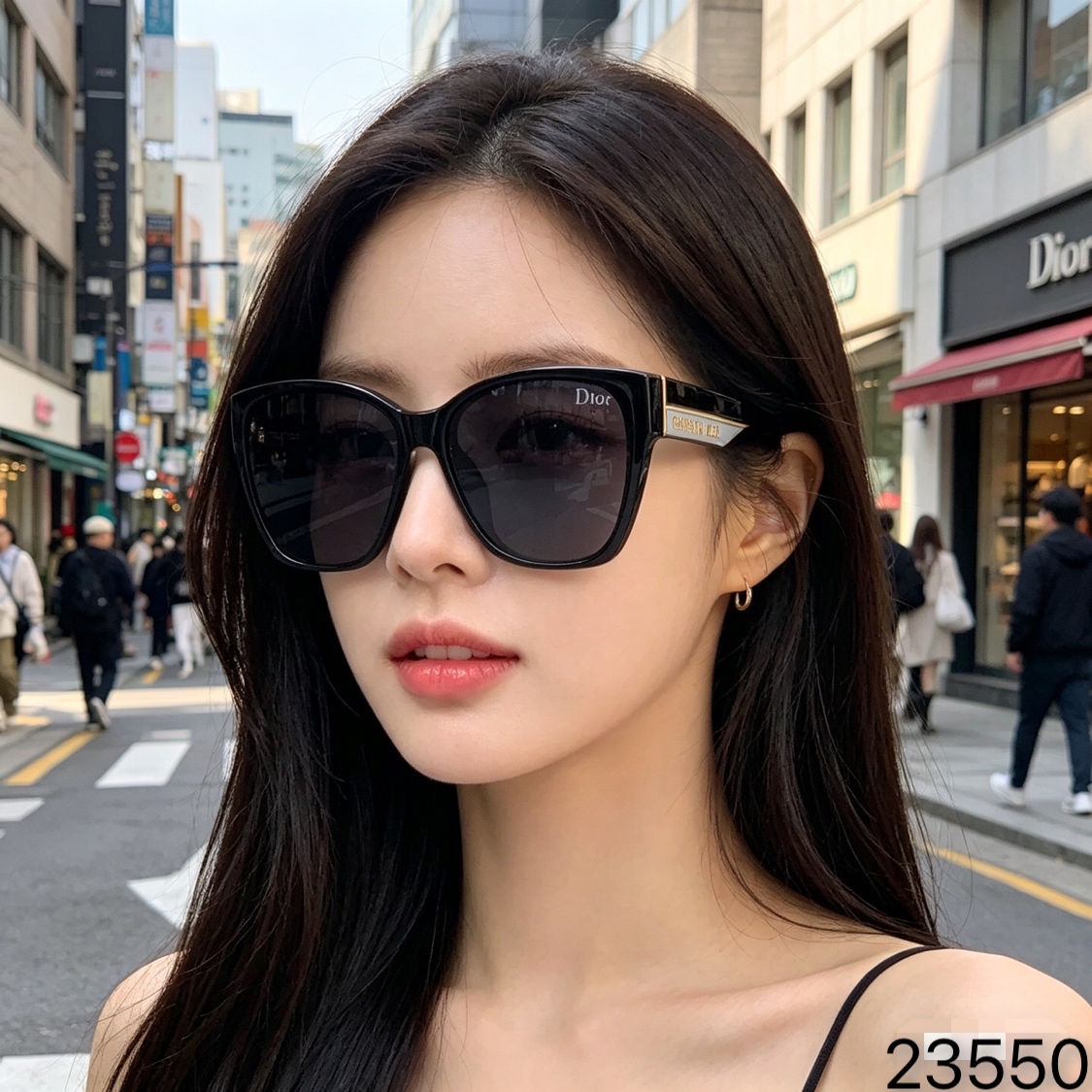 。。Dio*2026新款墨镜女感显脸小时尚复古猫眼太阳镜户外防晒防紫外线