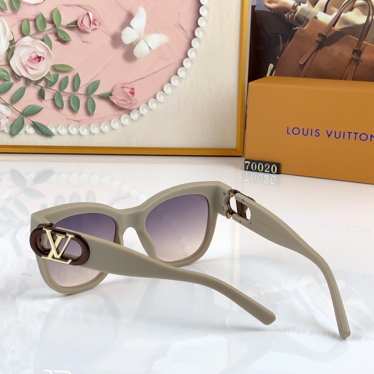 。。Louis vuitto*2026新款欧美轻奢风潮墨镜女时尚太阳眼镜高级感遮阳墨镜