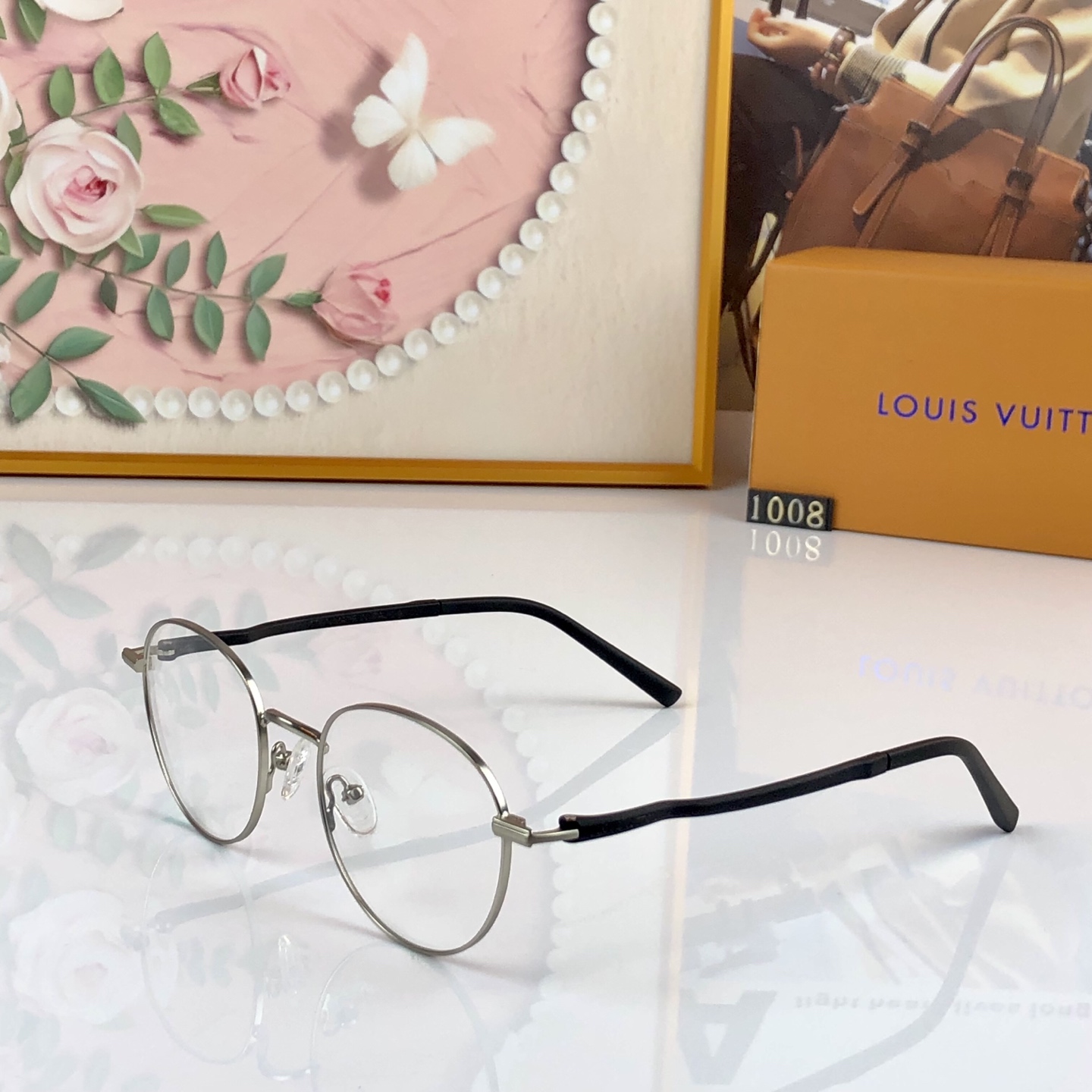 。。Louis vuitto*网红明星同款复古圆金属眼镜框女素颜高级感眼镜架可配度数