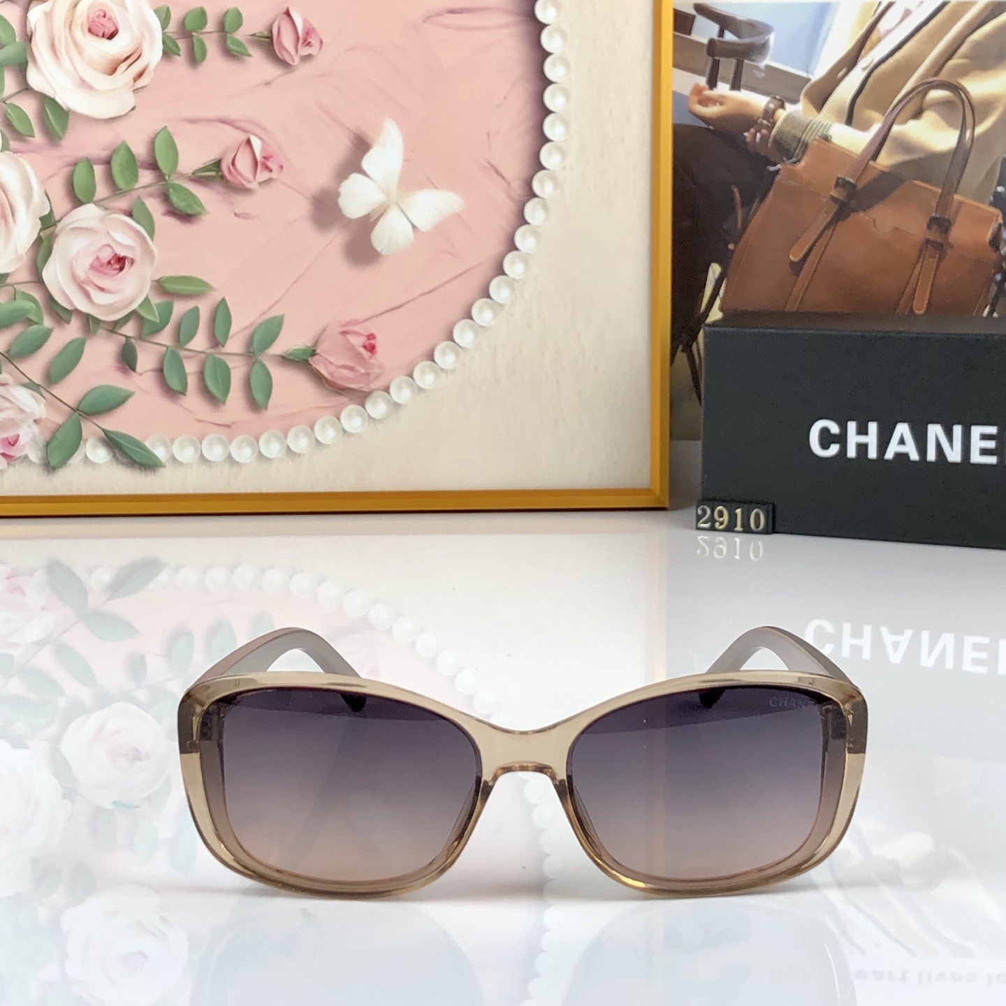 。。Chane*小香墨镜女时尚潮流防紫外线复古辣妹旅行防晒开车高颜值太阳镜