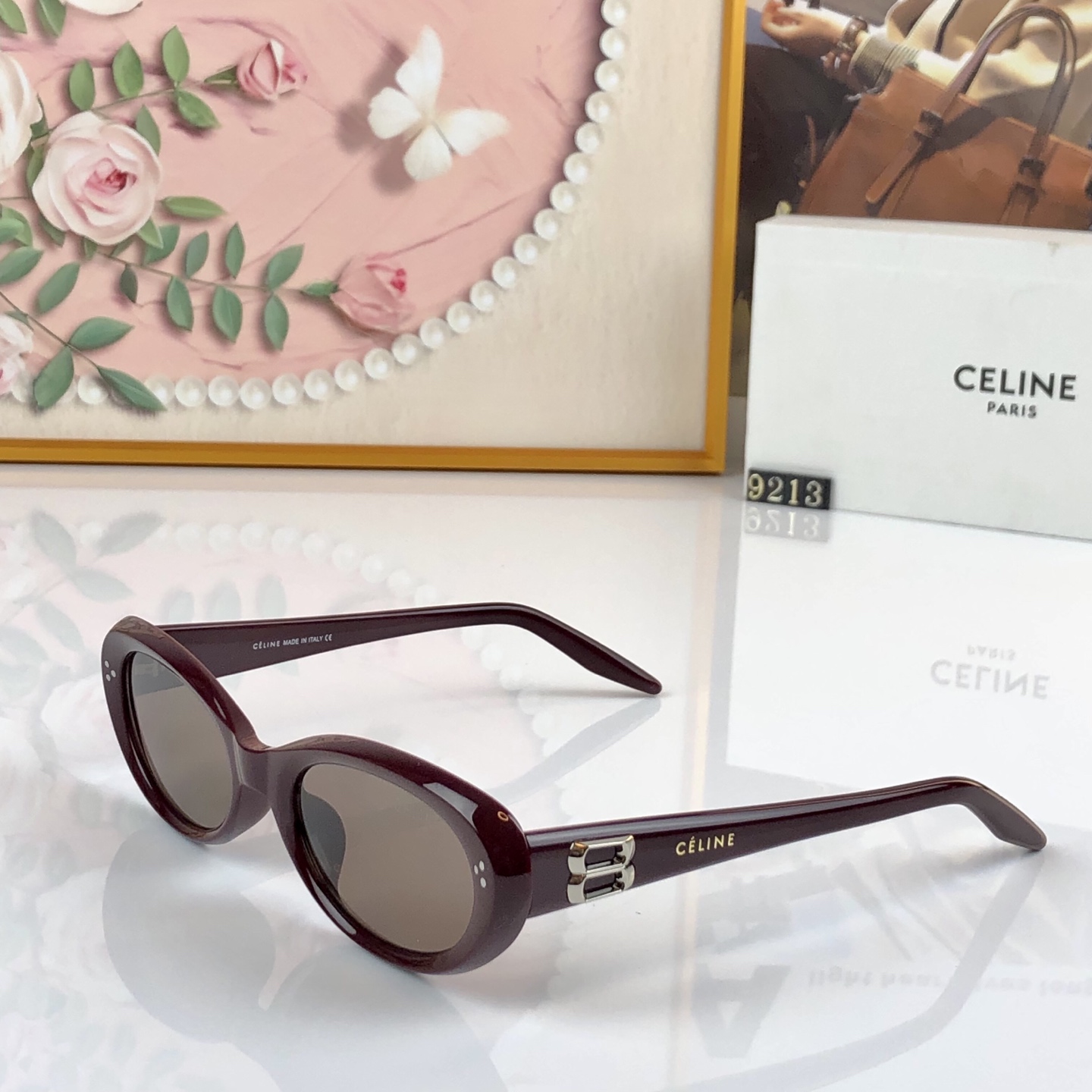 。。Celin*2026新款男女墨镜小框时尚太阳眼镜椭圆形可配近视度数潮