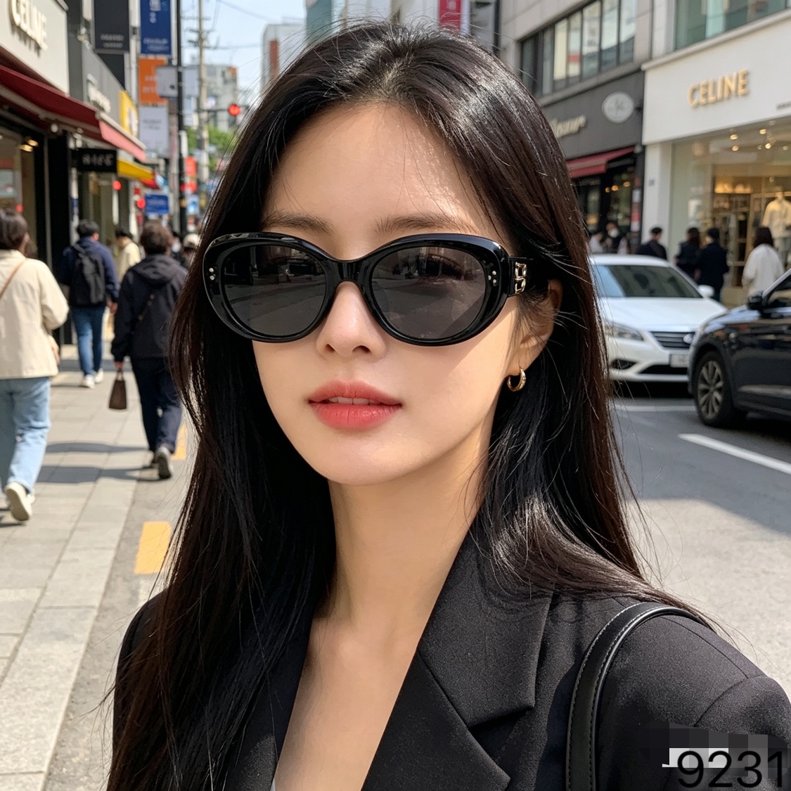 。。Celin*2026新款男女墨镜小框时尚太阳眼镜椭圆形可配近视度数潮