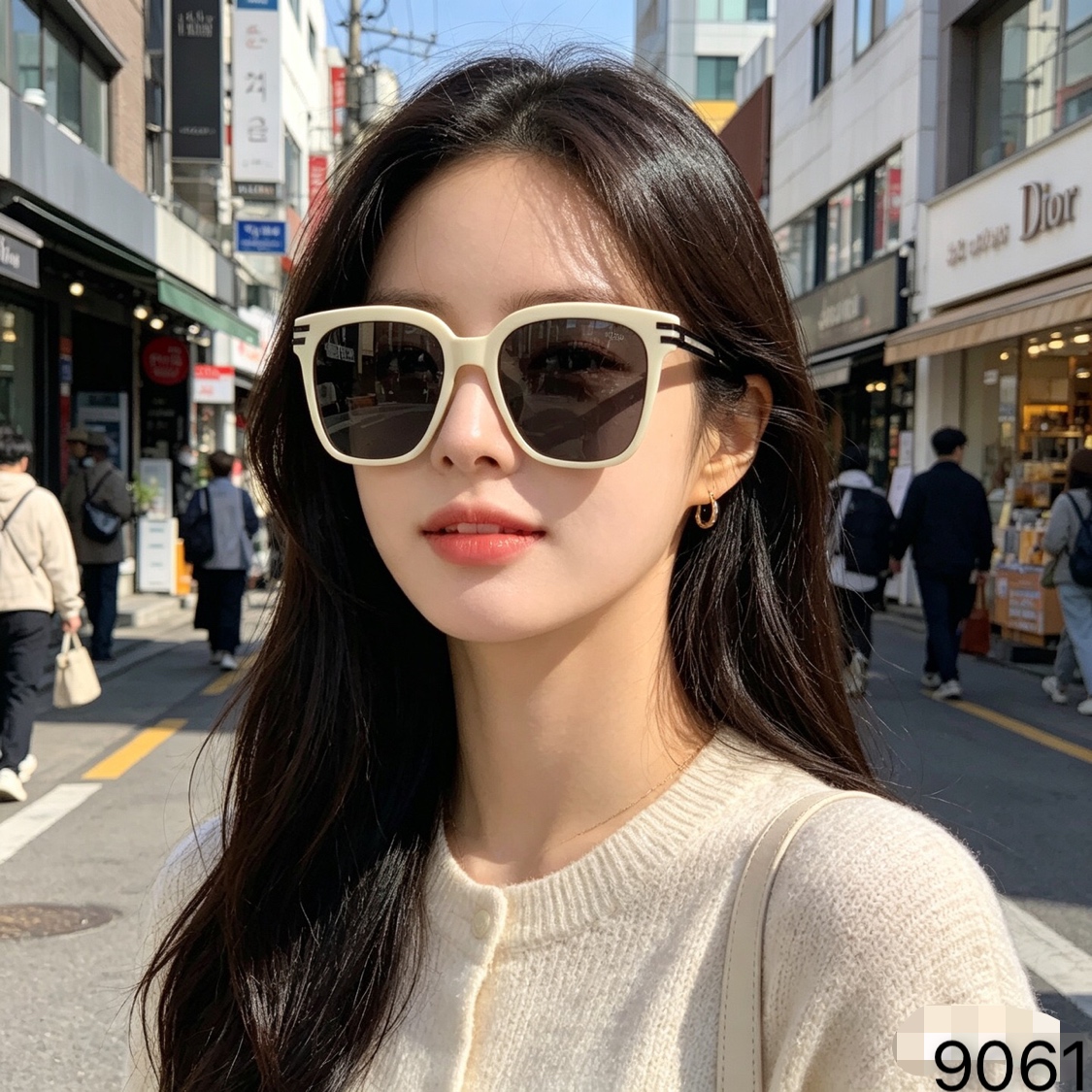。。Dio*2026新款板材黑框墨镜方圆脸前卫修颜太阳镜女度假防晒眼镜男款