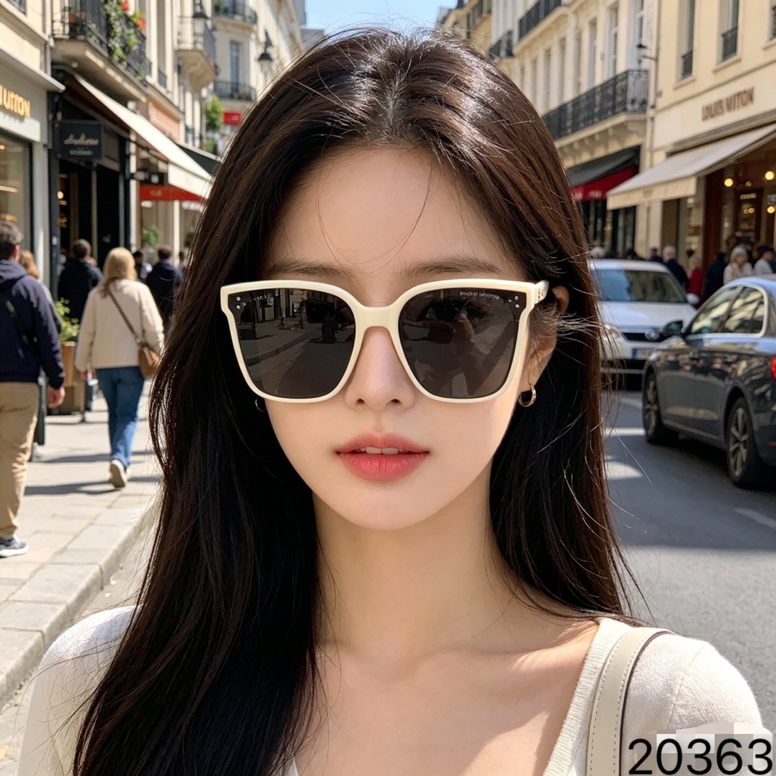 。。Louis vuitto*复古方形小脸适合太阳眼镜网红女高级感ins圆脸韩版墨镜防晒