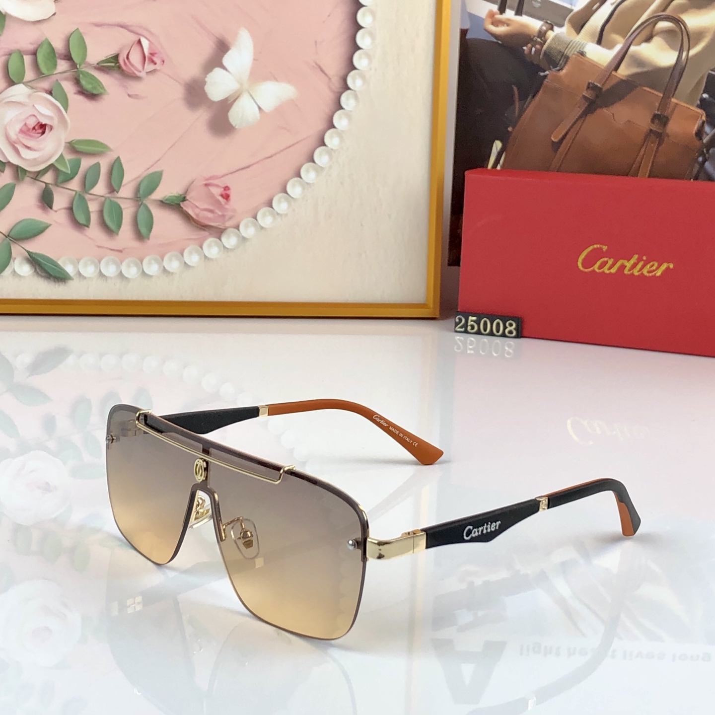 。。Cartie*欧美新款大框男女同款时尚太阳眼镜潮流休闲百搭墨镜开车防紫外线