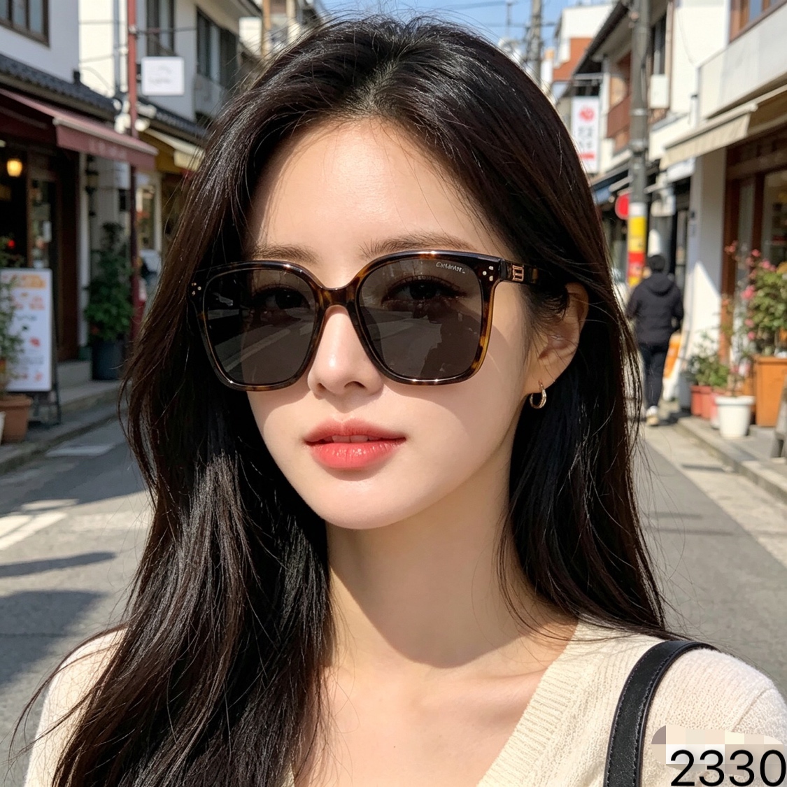 。。Chane*2026春夏上新偏光大框方形太阳眼镜男女高级感显脸小防紫外线墨镜