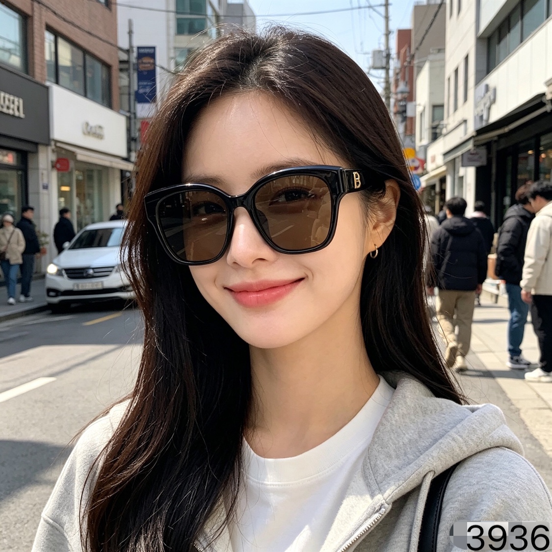 。。Chane*新款太阳眼镜女款高级感辣妹风度假显瘦遮阳抗UV太阳眼镜