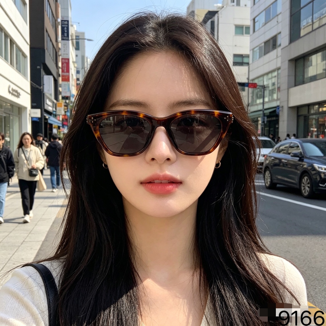 。。Celin*2026新款猫眼墨镜女高级感小框防紫外线太阳眼镜男士遮阳痞帅眼镜
